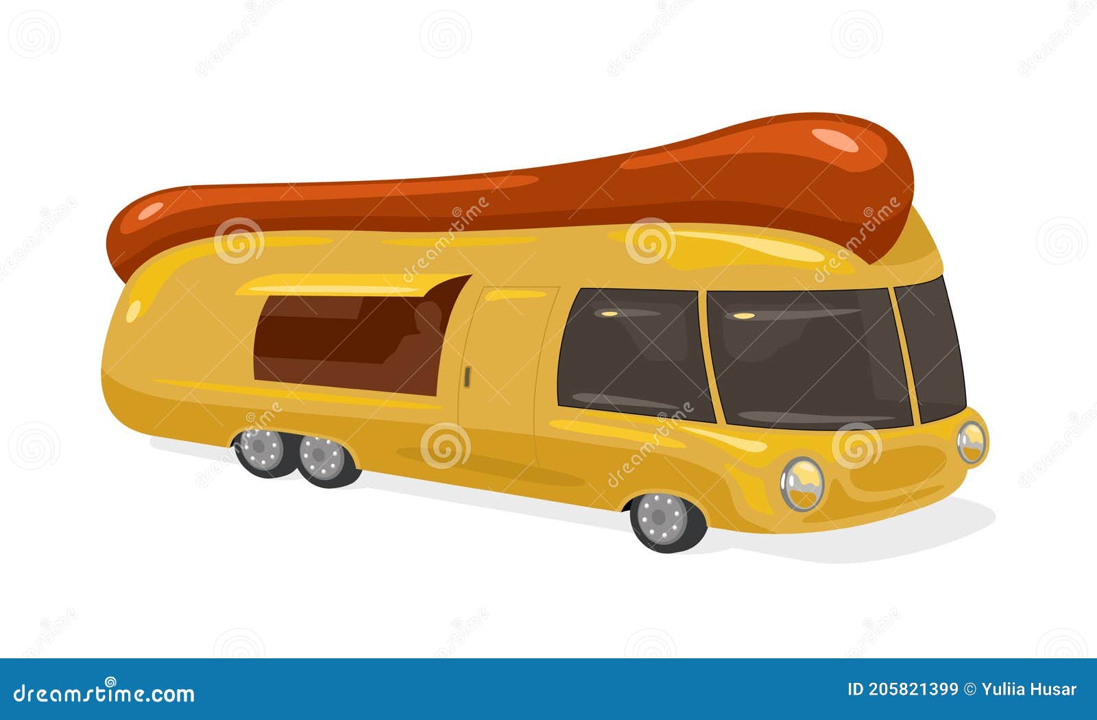 Cartoon hot dog food truck stock vector. Illustration of motor - 205821399 Cartoon hot dog food truck stock vector. Illustration of motor - 205821399