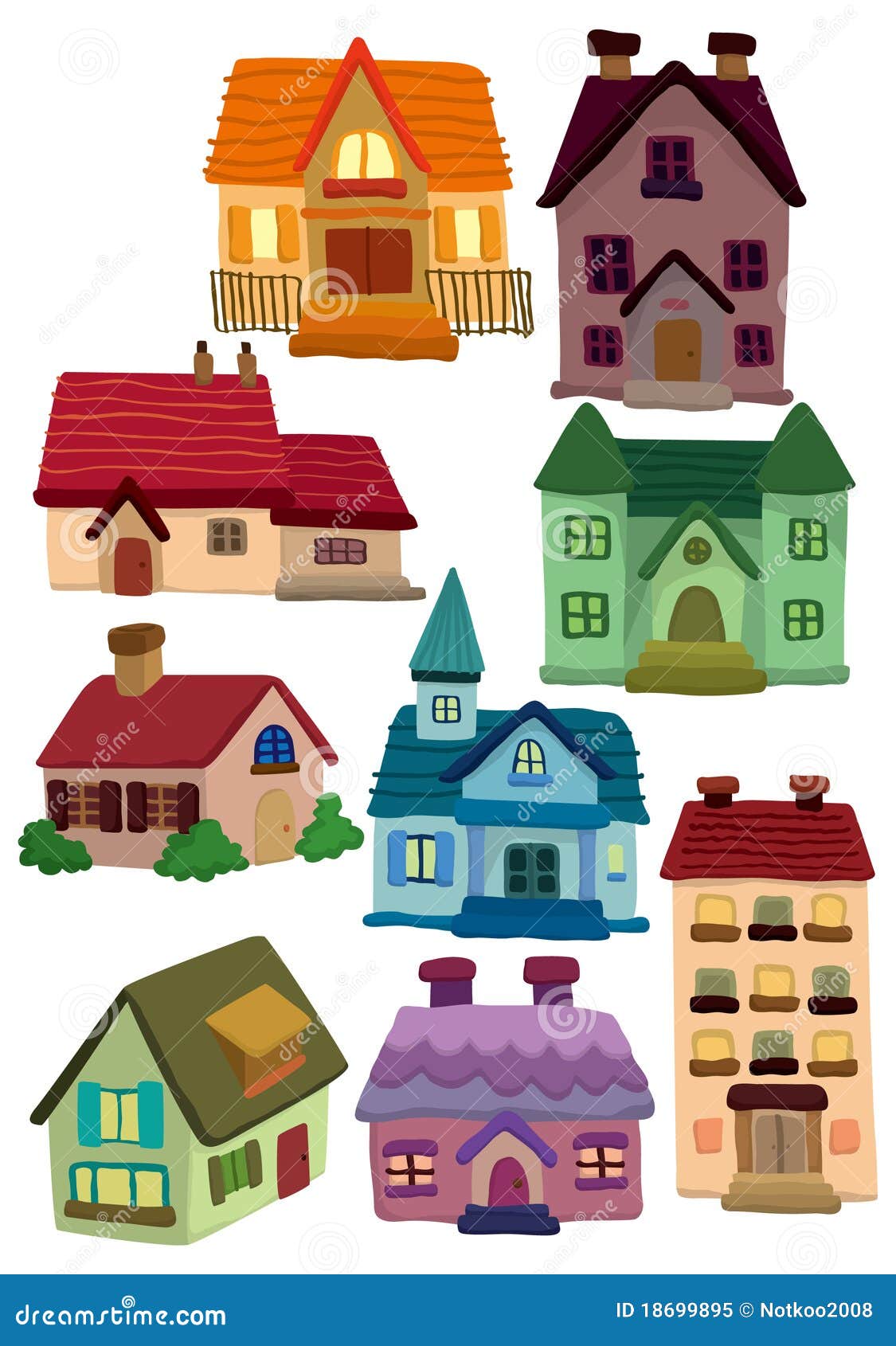 Cartoon house icon stock vector. Illustration of icon - 18699895