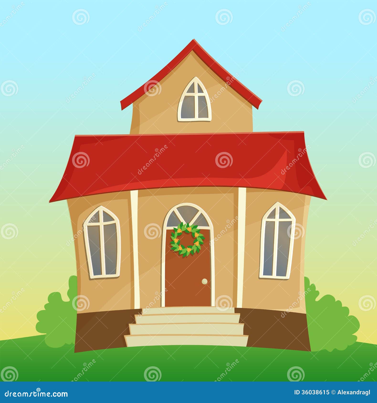 Cartoon House Stock Vector Illustration Of Building 36038615