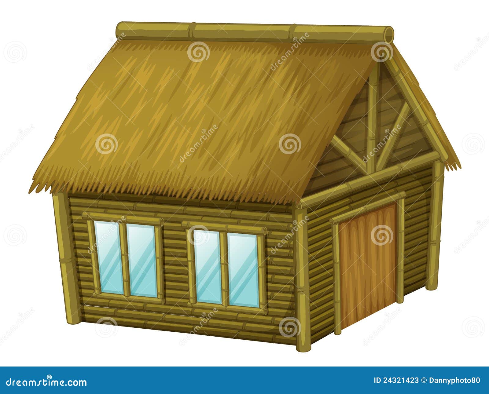 Cartoon hut stock vector. Illustration of cartoon, isolated - 24321423