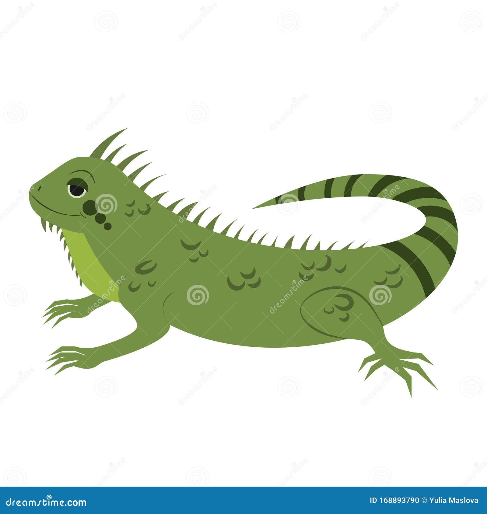 Cartoon Iguana Coloring Book Vector Illustration | CartoonDealer.com