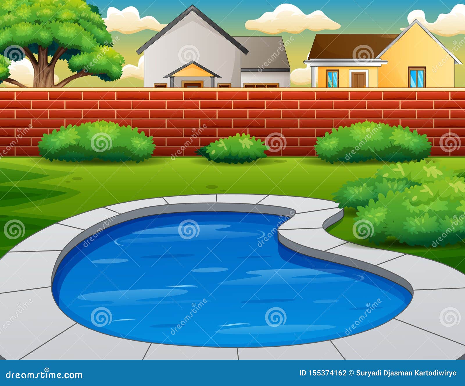 Background of Swimming Pool in Backyard Stock Vector - Illustration of chair, poster: 155374162 Background of Swimming Pool in Backyard Stock Vector - Illustration of chair, poster: 155374162