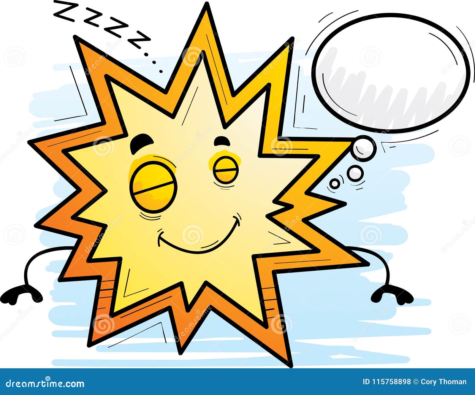 Cartoon Explosion Dreaming stock vector. Illustration of bubble 115758898