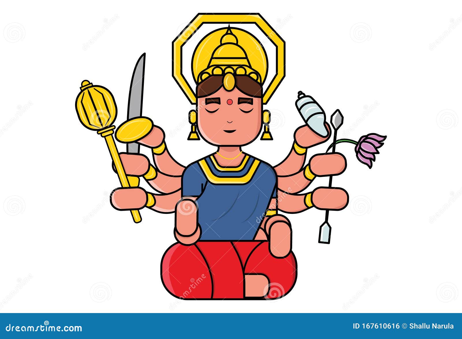 Cartoon Illustration of Goddess Durga Stock Vector - Illustration of beauty, beautiful: 167610616 Cartoon Illustration of Goddess Durga Stock Vector - Illustration of beauty, beautiful: 167610616