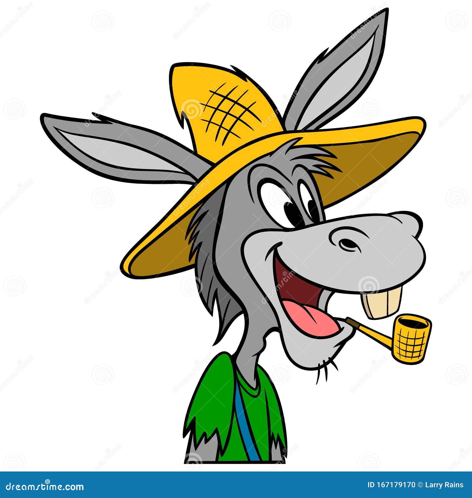 Hillbilly Mule stock vector. Illustration of cartoon - 167179170
