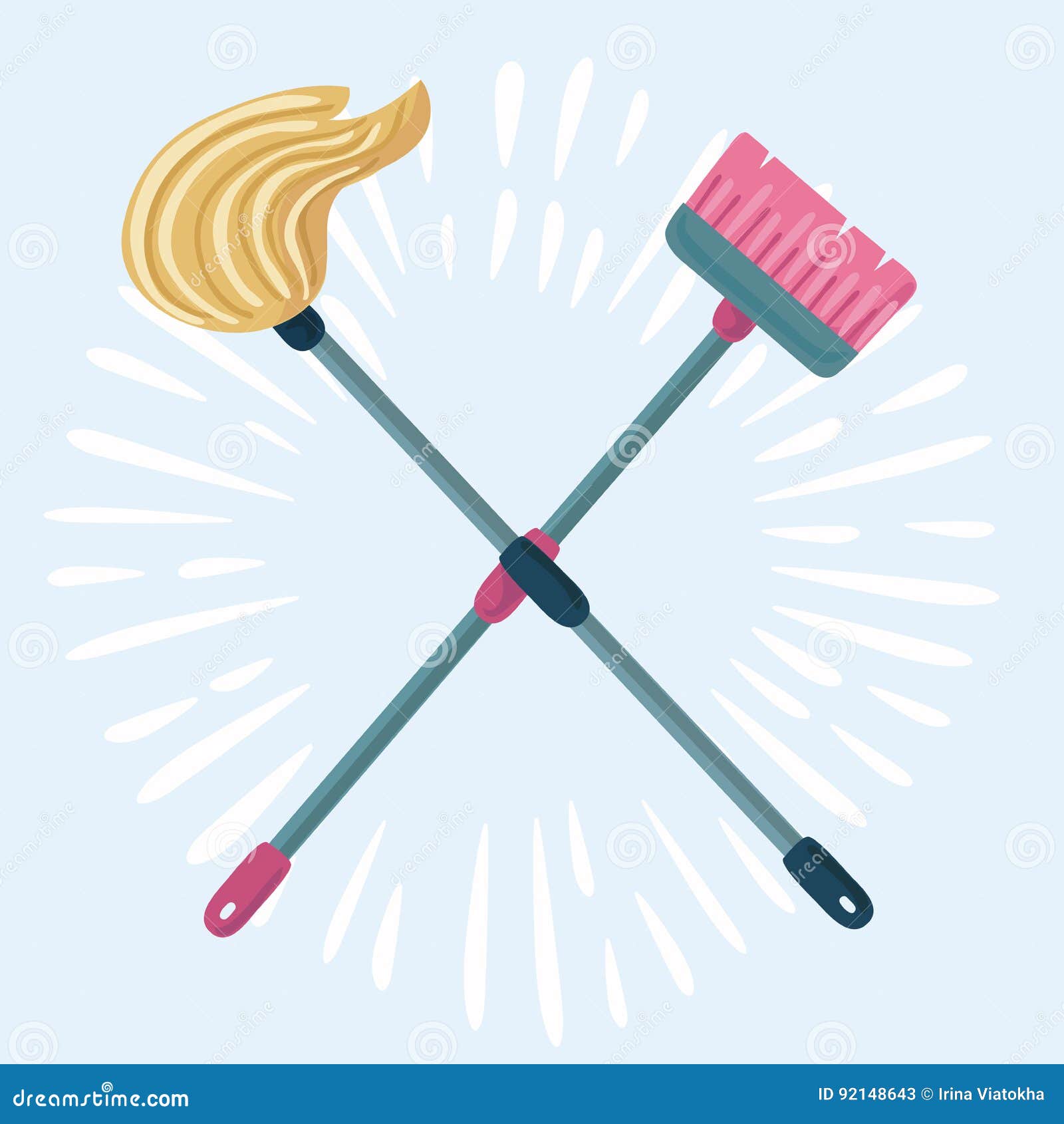 Cartoon Illustration of Mop and Broom . Cleaning Symbols Stock Vector - Illustration of dirt, broom: 92148643 Cartoon Illustration of Mop and Broom . Cleaning Symbols Stock Vector - Illustration of dirt, broom: 92148643