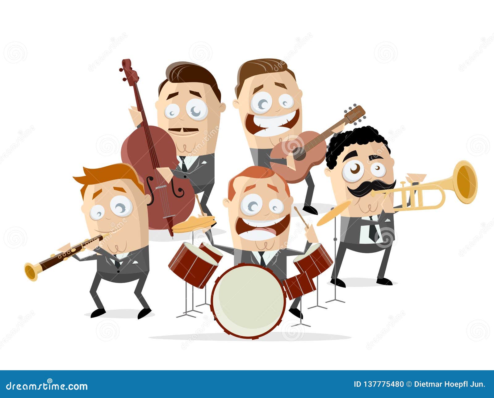 Funny Cartoon Music Band Stock Illustrations – 2,950 Funny Cartoon Music  Band Stock Illustrations, Vectors & Clipart - Dreamstime