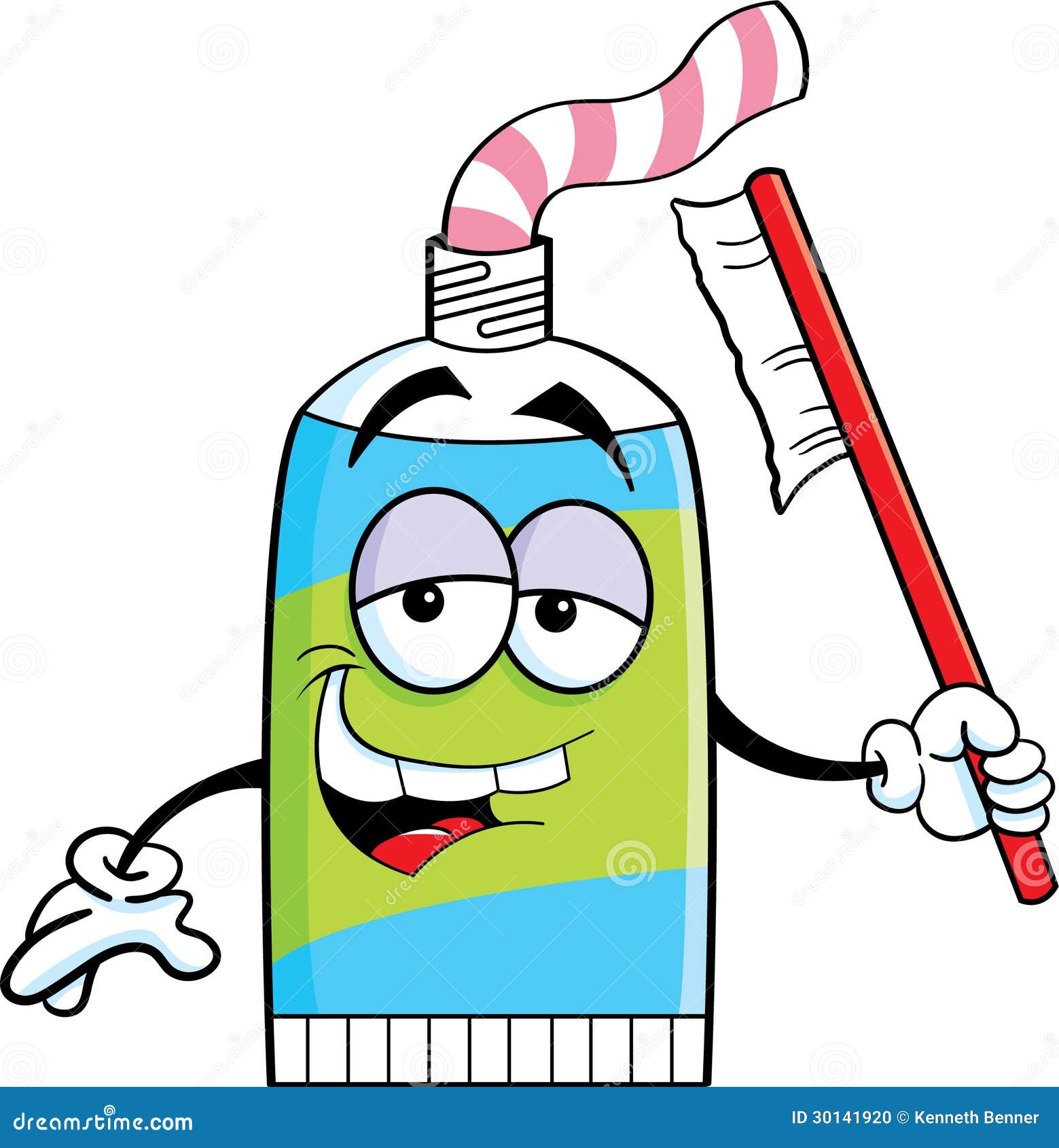 toothpaste tube cartoon