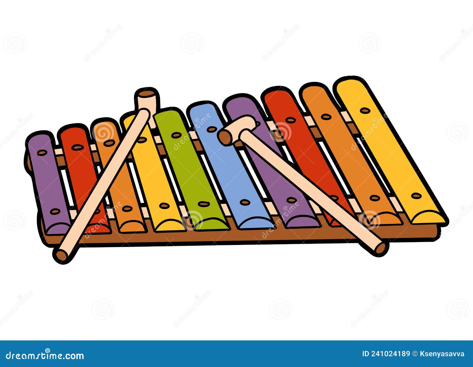 Cartoon Illustration, Xylophone. Colorful Musical Instrument Stock Vector - Illustration of retro, percussion: 241024189 Cartoon Illustration, Xylophone. Colorful Musical Instrument Stock Vector - Illustration of retro, percussion: 241024189