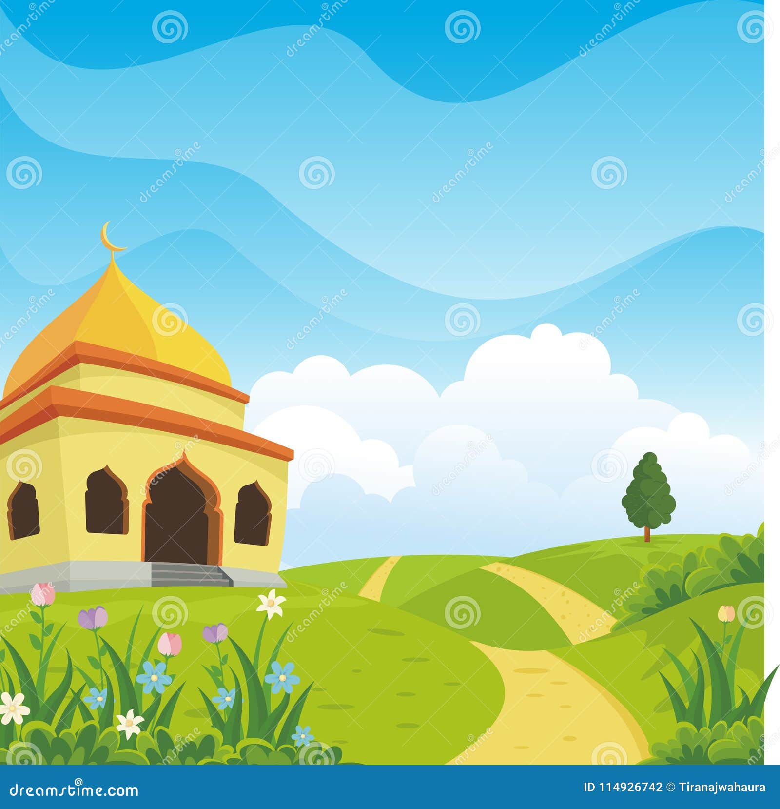 Unduh 550 Background Islami Masjid Kartun Gratis Terbaru Download