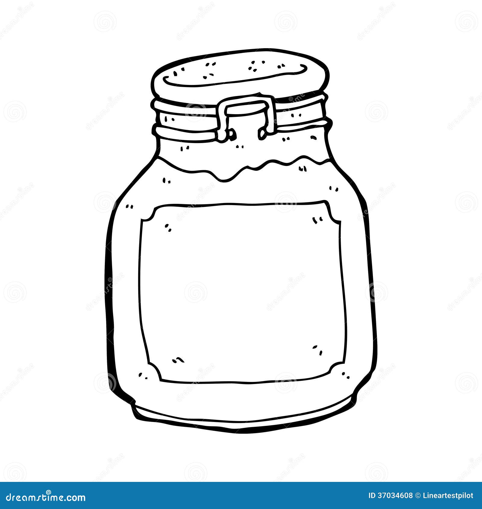 Cartoon jam preserve stock illustration. Illustration of line 37034608