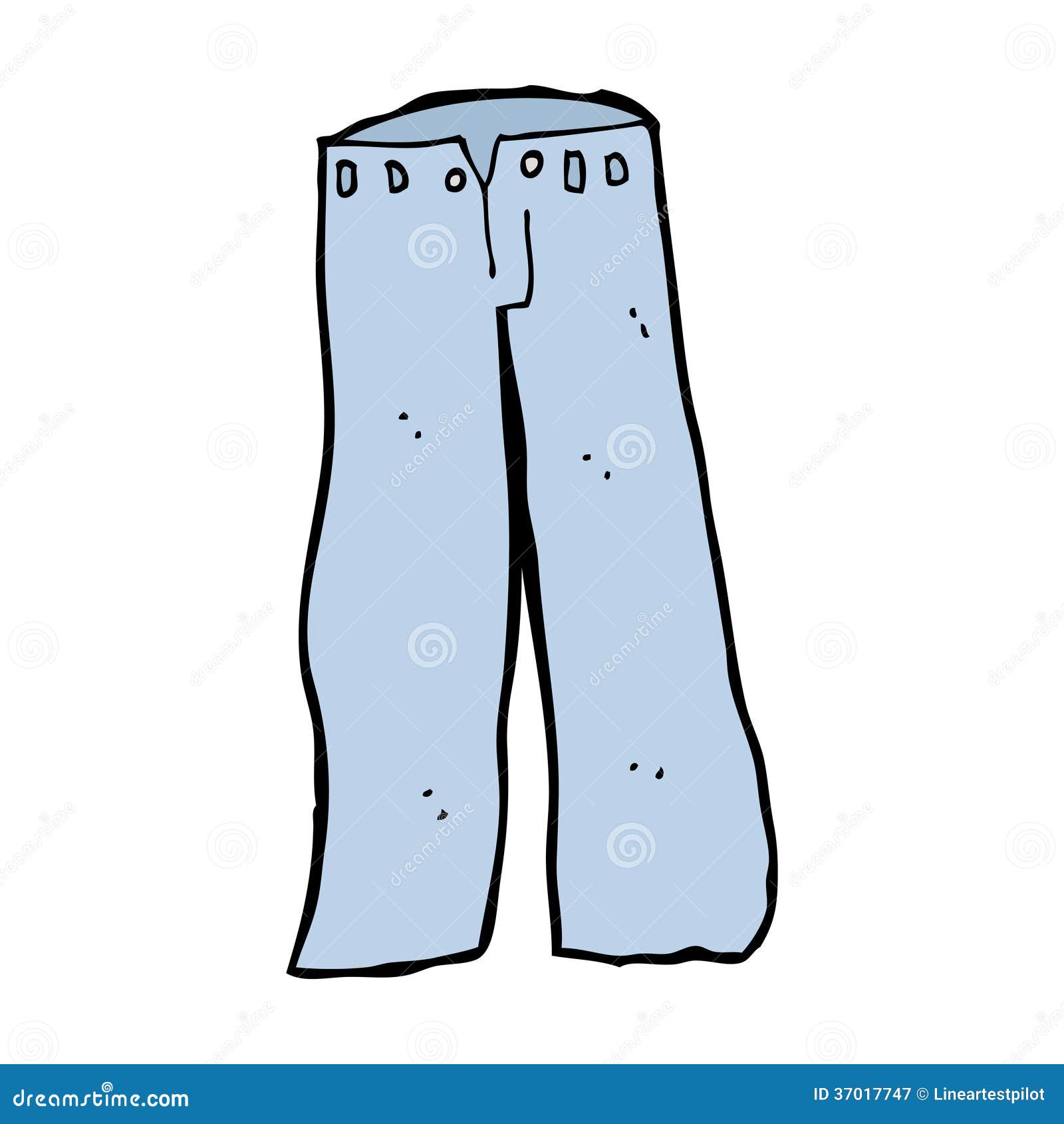 Cartoon jeans stock vector. Image of silly, drawn, doodle - 37017747