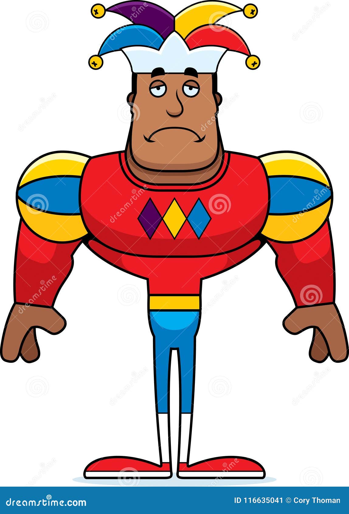 Cartoon Sad Jester stock vector. Illustration of cartoon 116635041