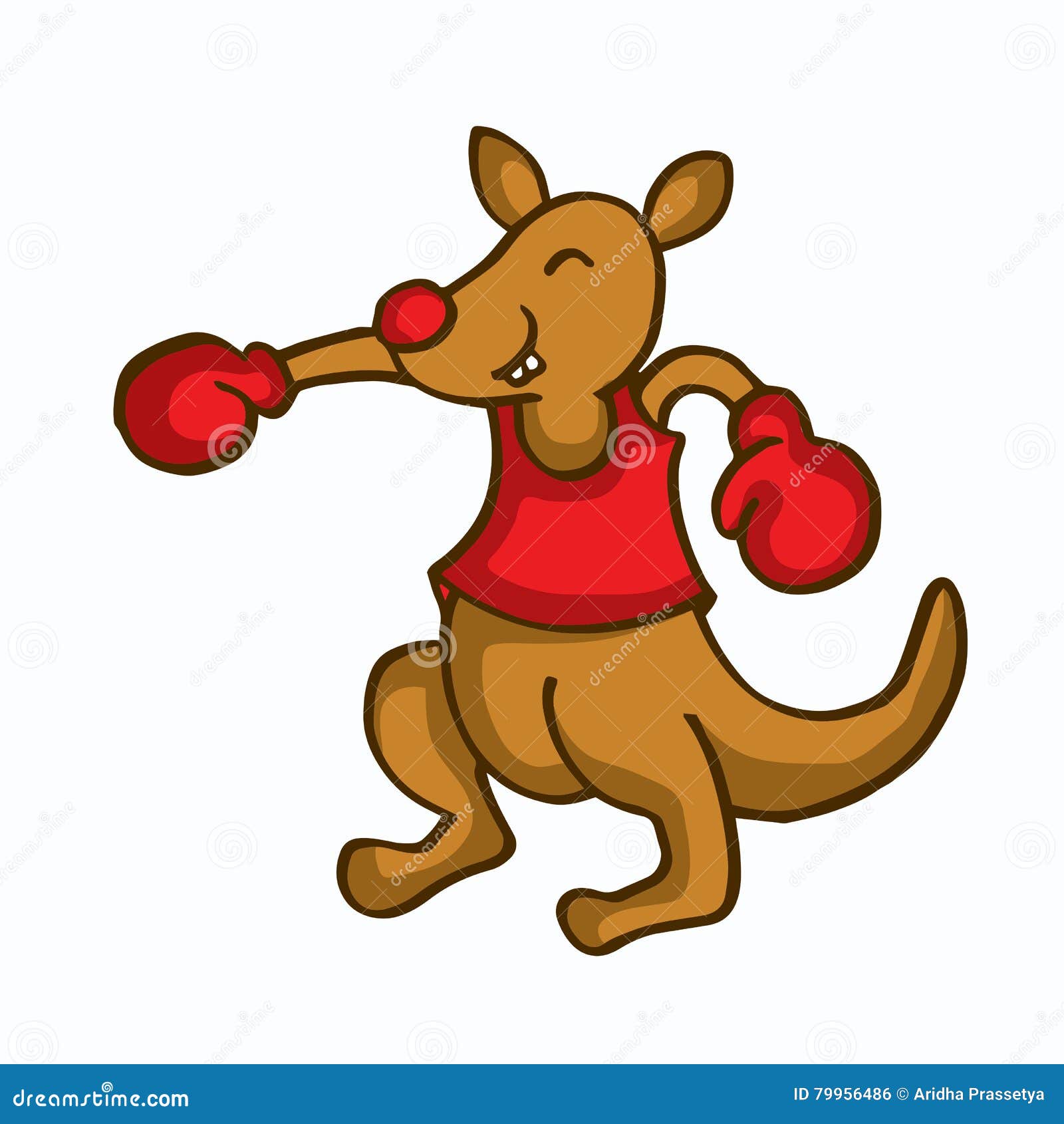 Cartoon Kangaroo Boxing Funny Collection Stock Vector - Illustration of  directing, baby: 79956486
