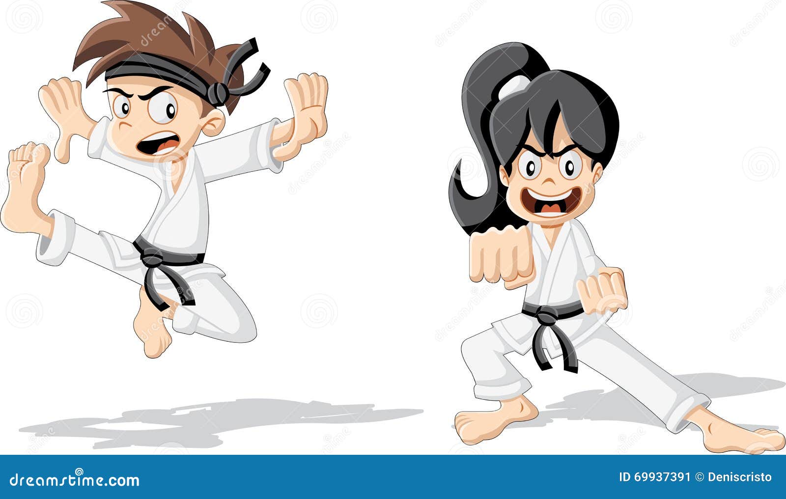 cartoon karate