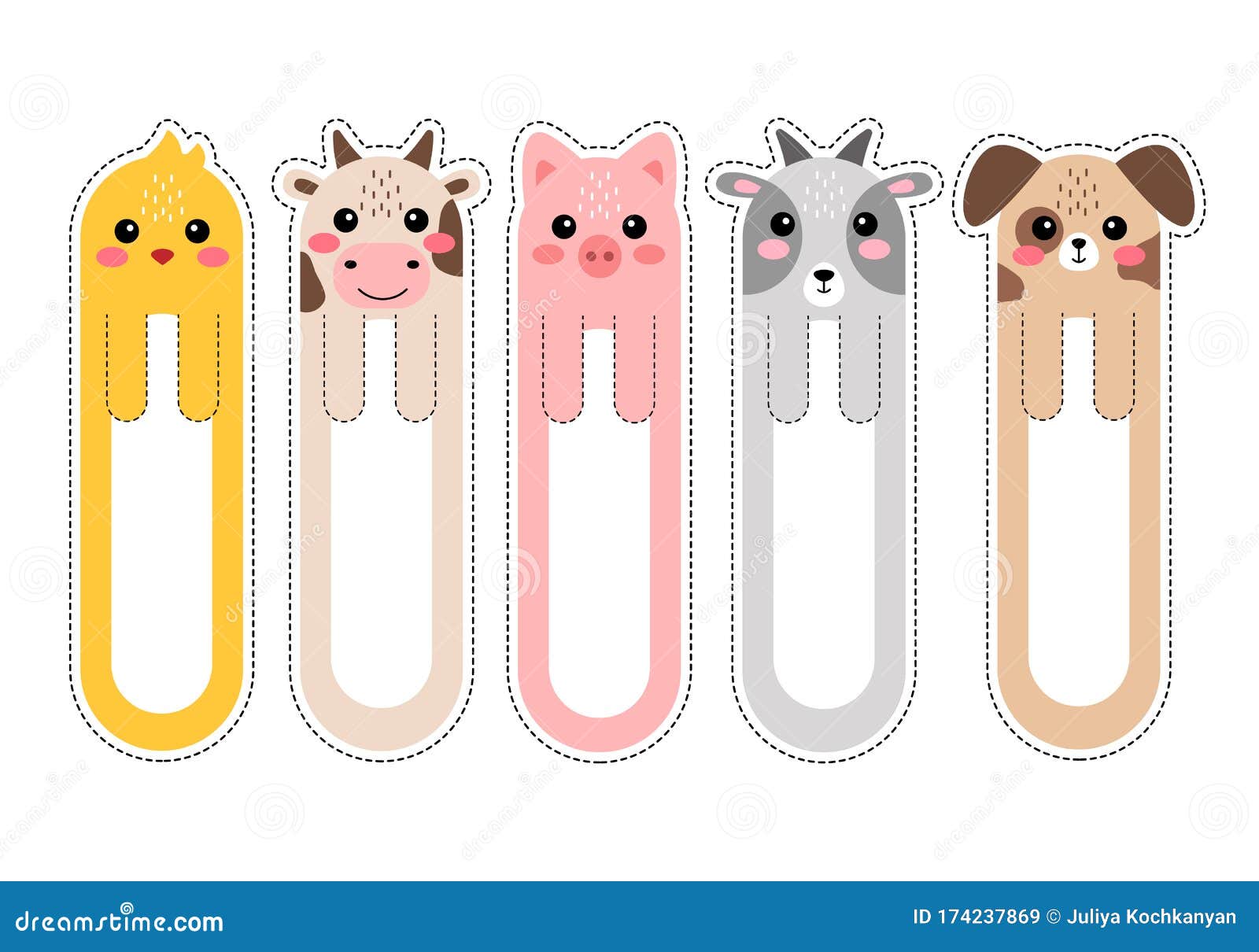 Cartoon Kawaii Bookmarks with Animals Vector Illustration Stock Vector - Illustration of comic, kawaii: 174237869 Cartoon Kawaii Bookmarks with Animals Vector Illustration Stock Vector - Illustration of comic, kawaii: 174237869