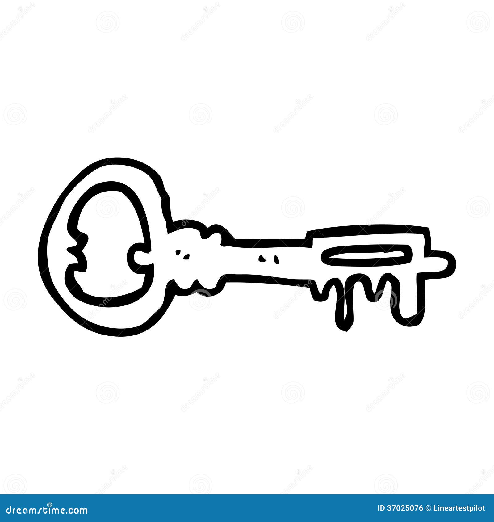 Cartoon key stock illustration. Illustration of funny 37025076
