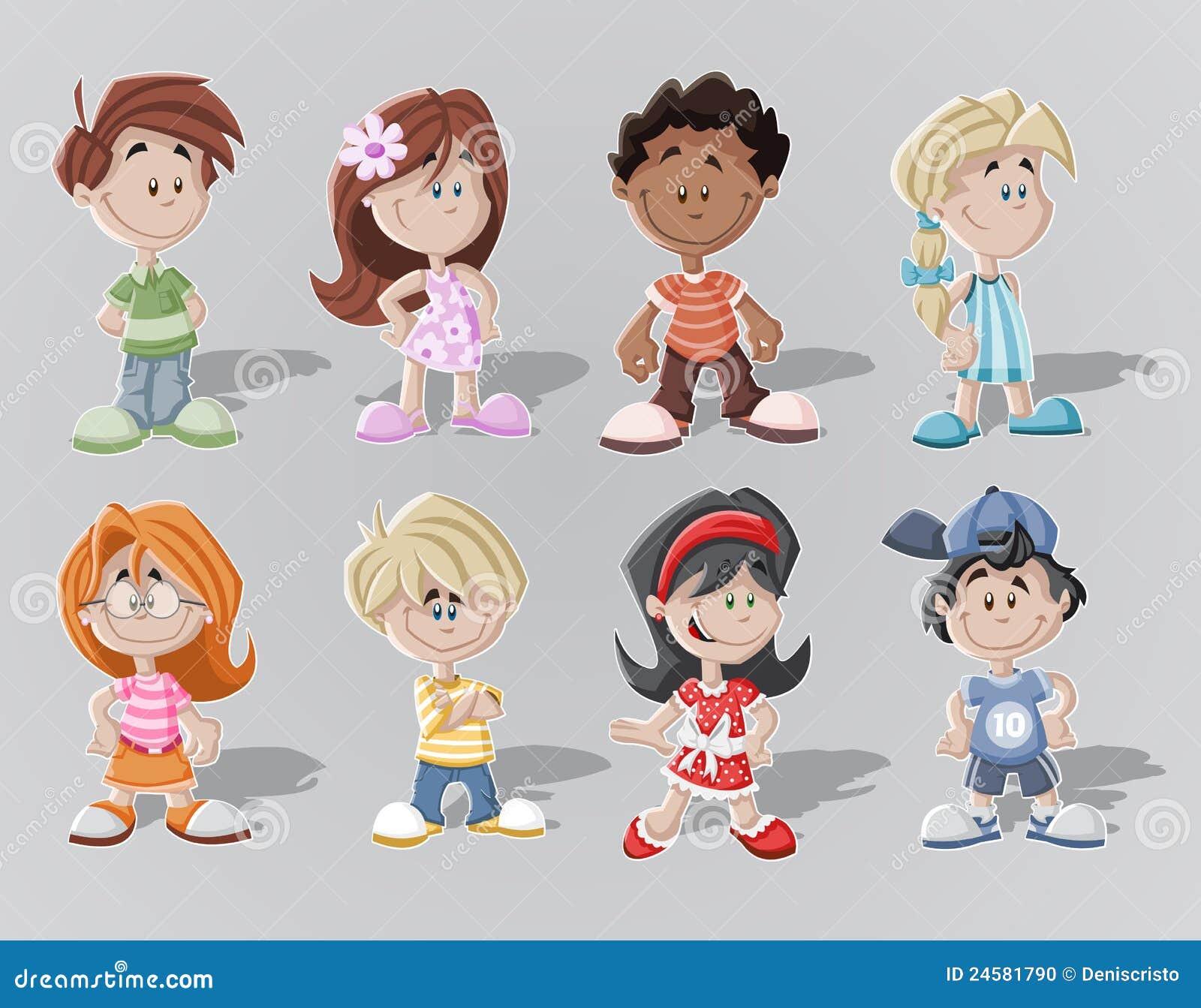 Cartoon Kids Stock Photo - Image: 24581790