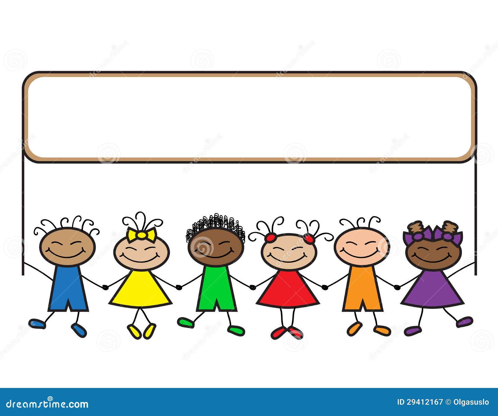 Cartoon kids with banner stock vector. Illustration of european - 29412167 Cartoon kids with banner stock vector. Illustration of european - 29412167