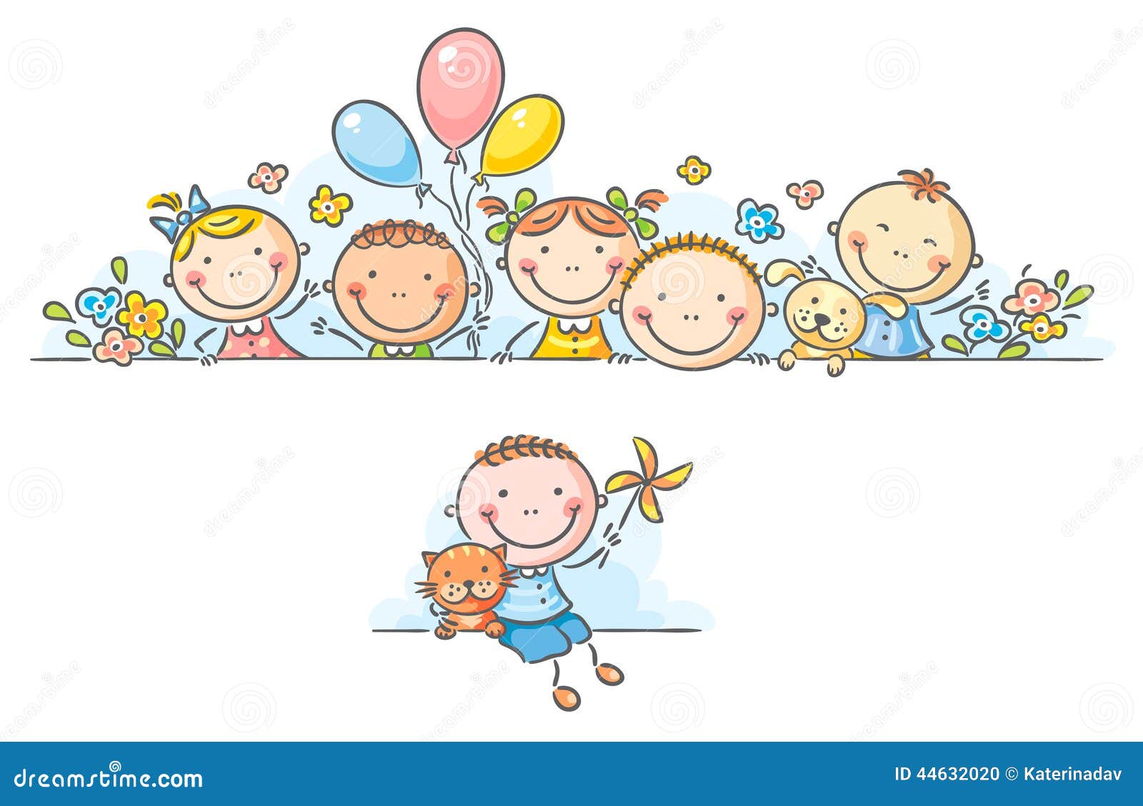 Cartoon kids border/frame stock vector. Illustration of frame - 44632020 Cartoon kids border/frame stock vector. Illustration of frame - 44632020