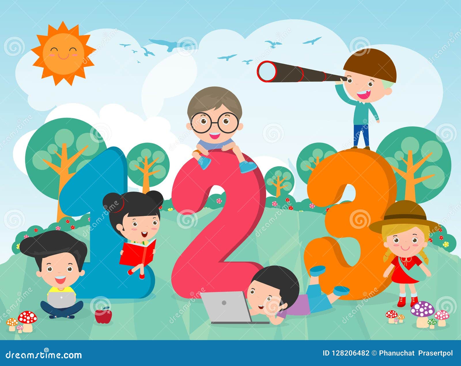 Numbersvector Cartoons, Illustrations & Vector Stock Images - 8 ...