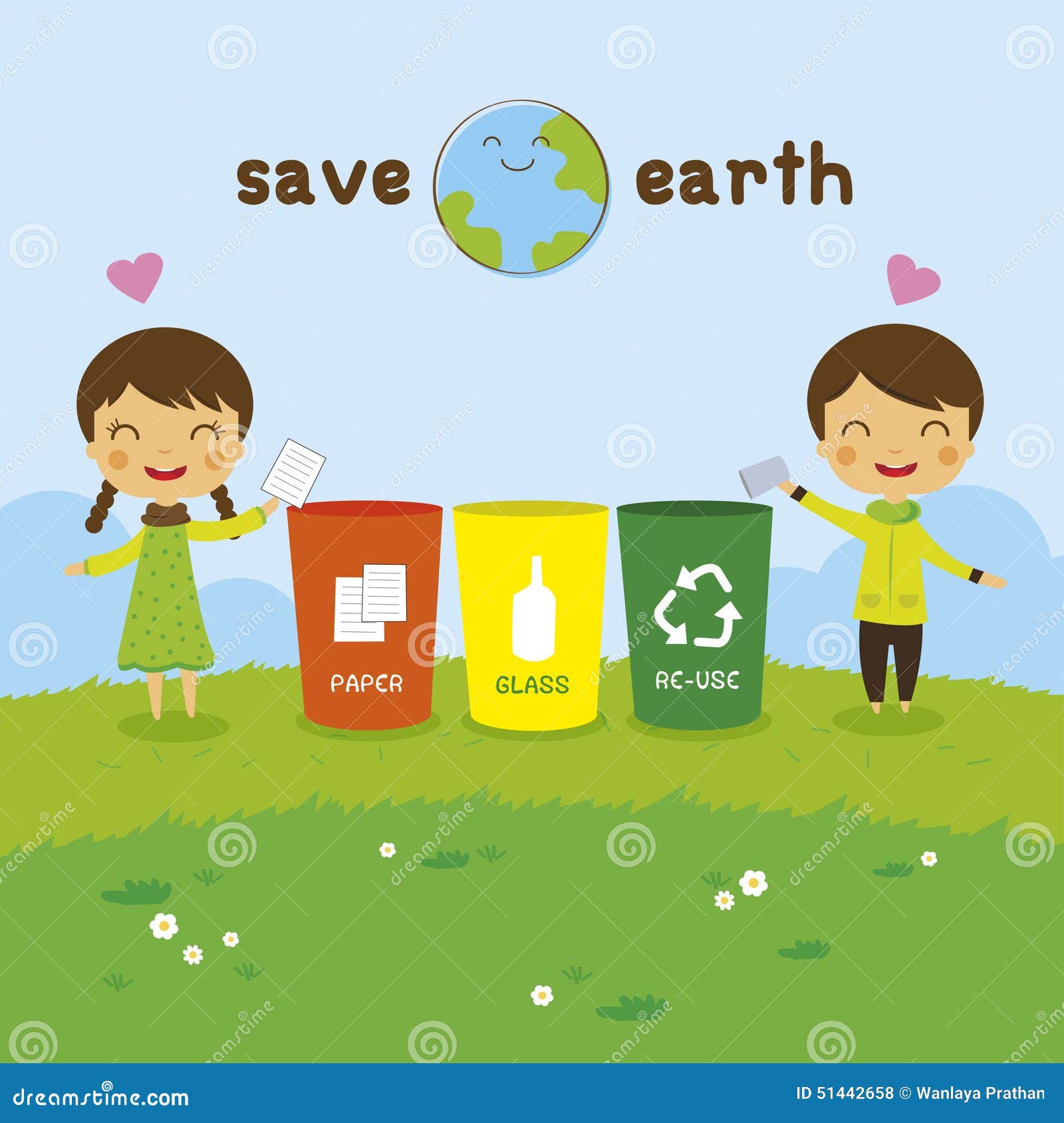 Save the Earth Ecology Concept Stock Vector - Illustration of economy,  creativity: 51442658