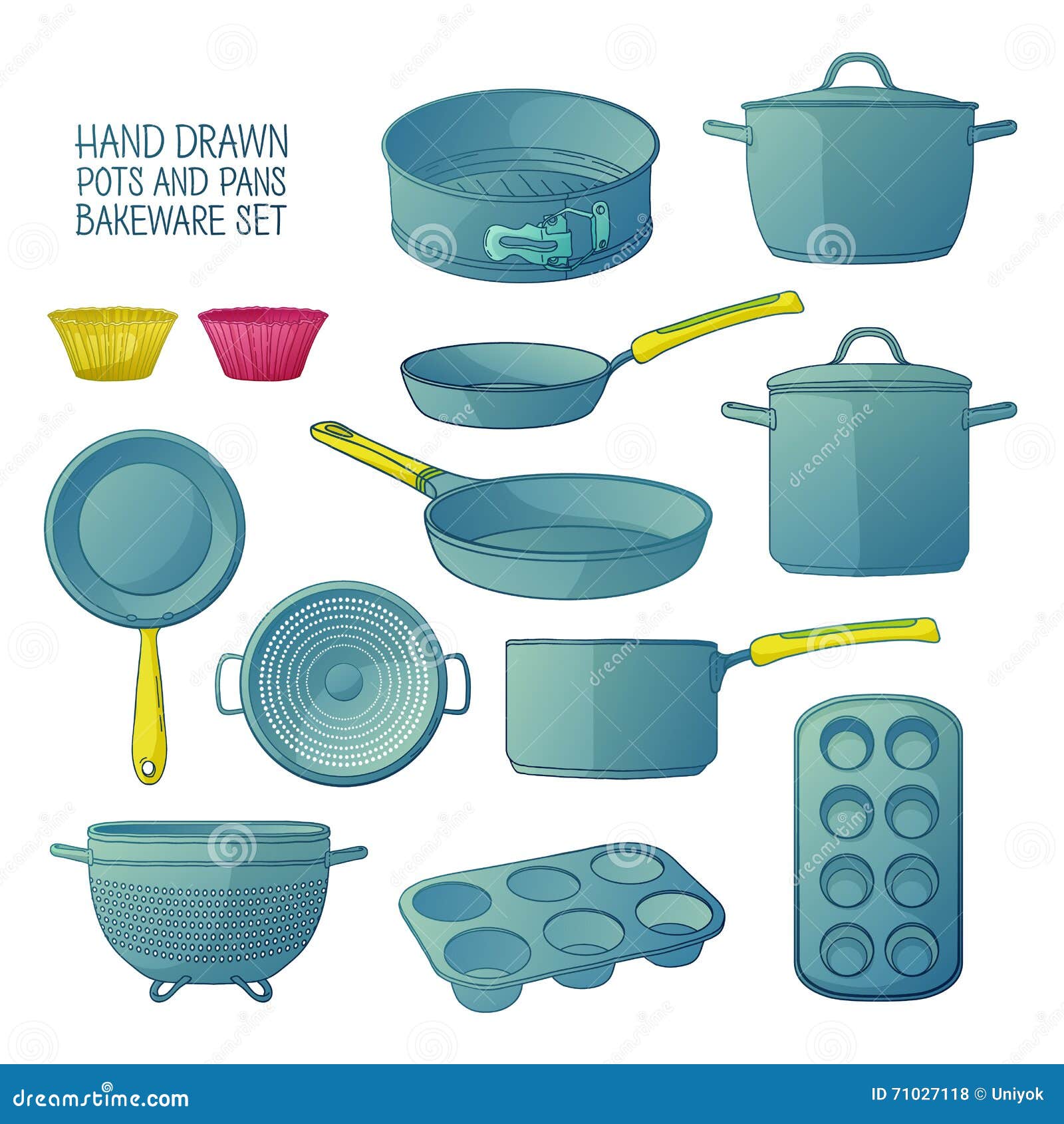 Cartoon Kitchen Utensils for Baking. a Set of Dishes for Baking: Frying Pan, Saucepan, a Colander Stock Vector - Illustration of bakery, household: 71027118 Cartoon Kitchen Utensils for Baking. a Set of Dishes for Baking: Frying Pan, Saucepan, a Colander Stock Vector - Illustration of bakery, household: 71027118