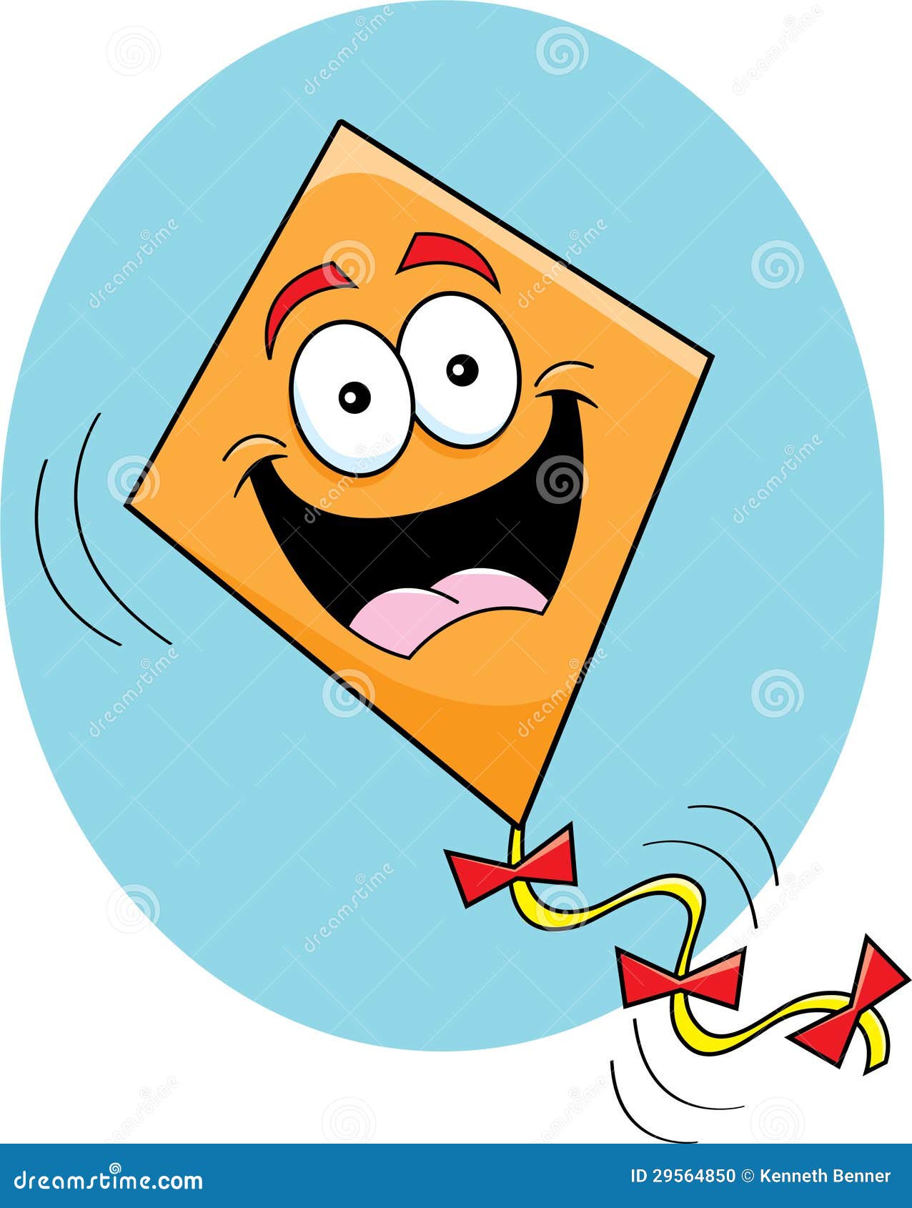 Cartoon kite stock vector. Illustration of happy, leisure - 29564850