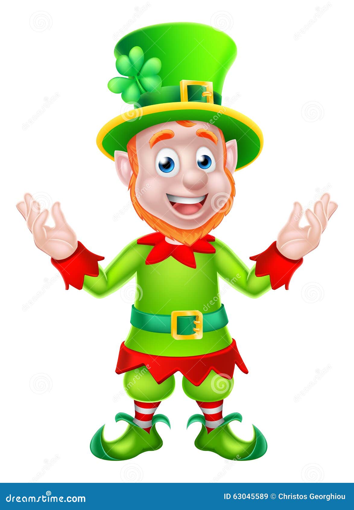Cartoon Leprechaun stock vector. Illustration of lepercaun - 63045589