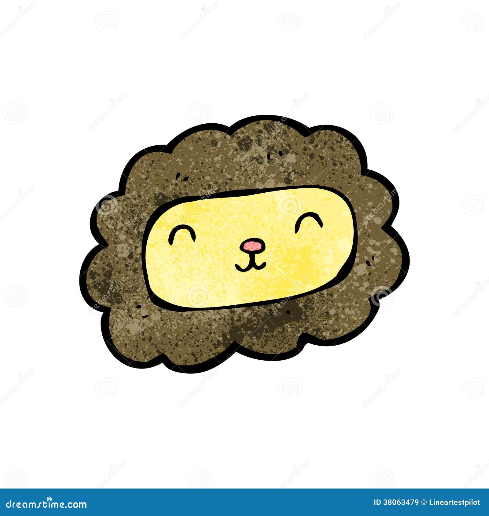 Cartoon lion stock vector. Illustration of face, drawing - 38063479