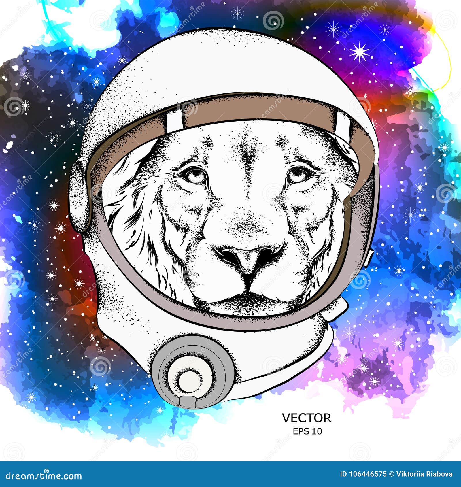 A Cartoon Lion In An Astronaut S Space Suit Character In Space Vector Illustration Stock Vector Illustration Of Barking Lion A Cartoon Lion In An Astronaut S Space Suit Character In Space Vector Illustration Stock Vector Illustration Of Barking Lion