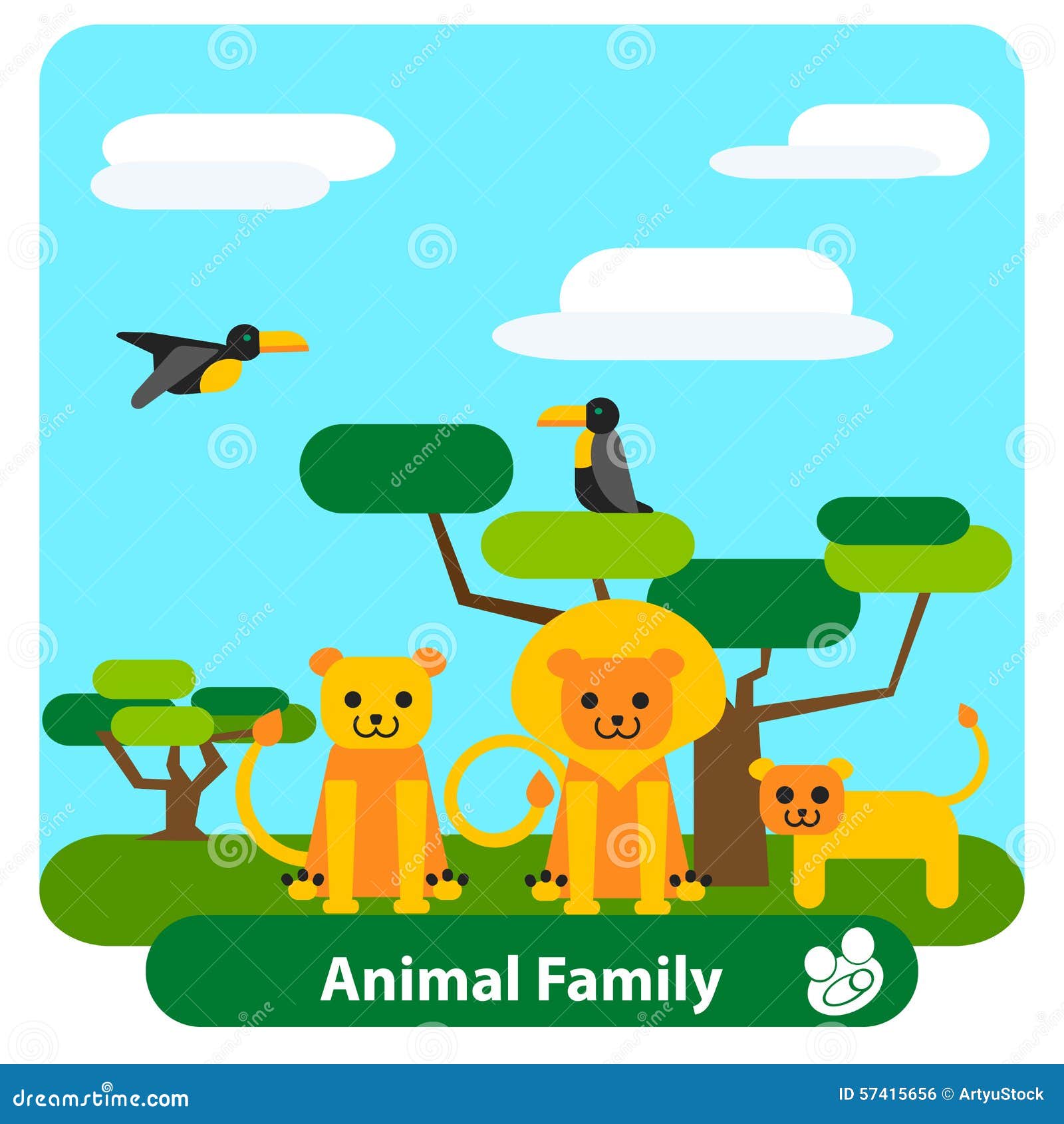 free lion family clipart - photo #41