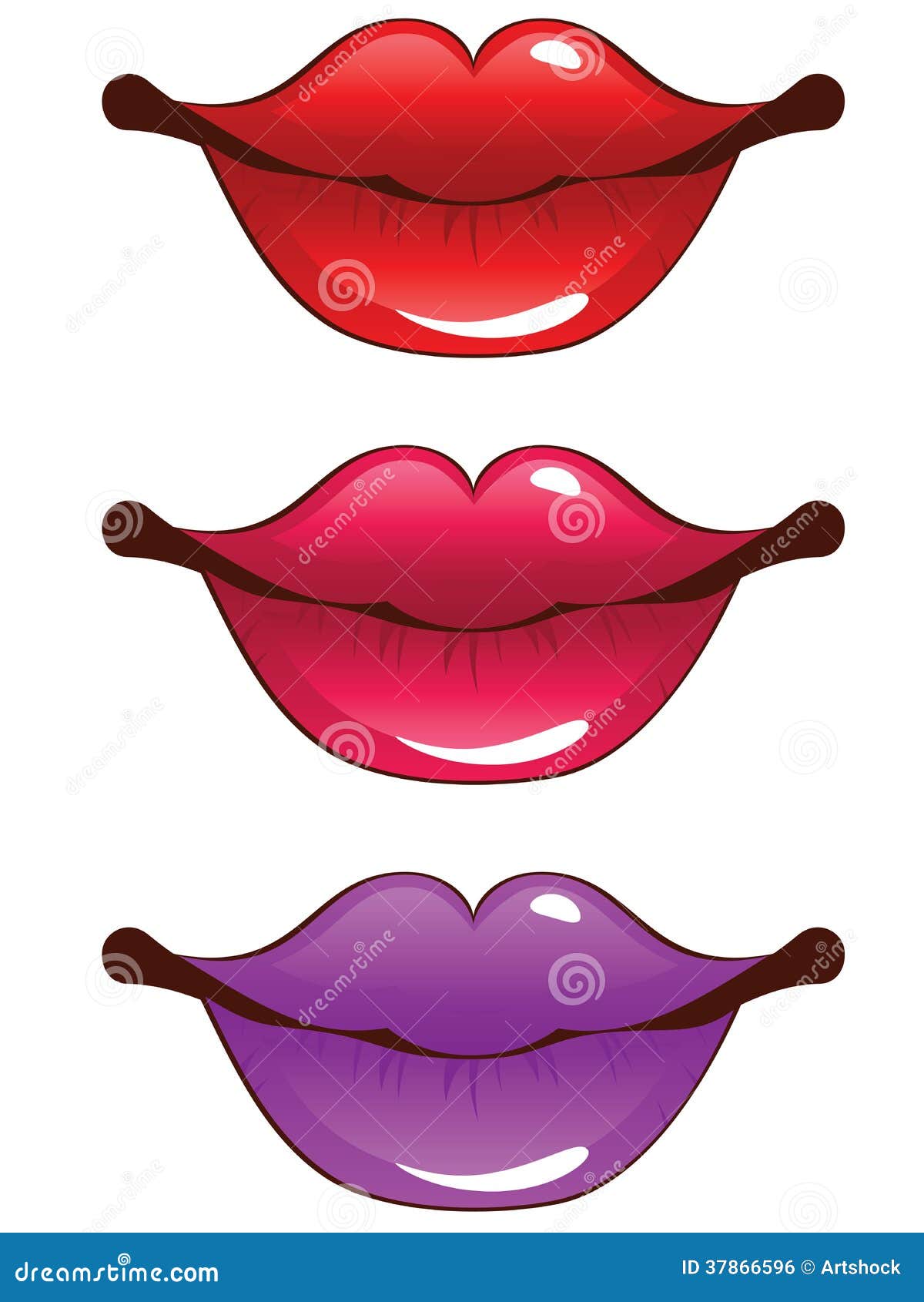 Cartoon lips stock vector. Illustration of object, background - 37866596