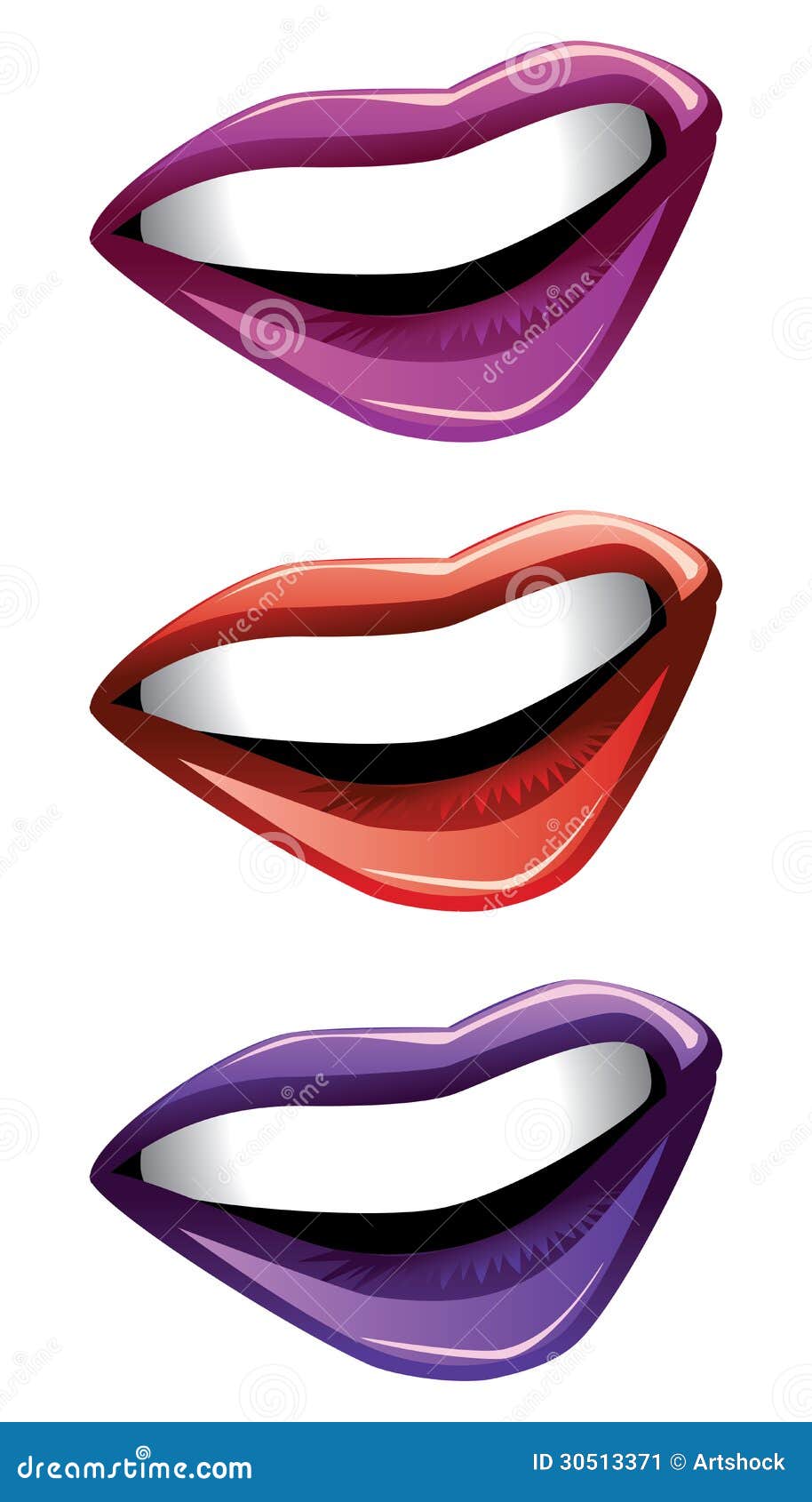 Cartoon Lips Stock Image Image 30513371