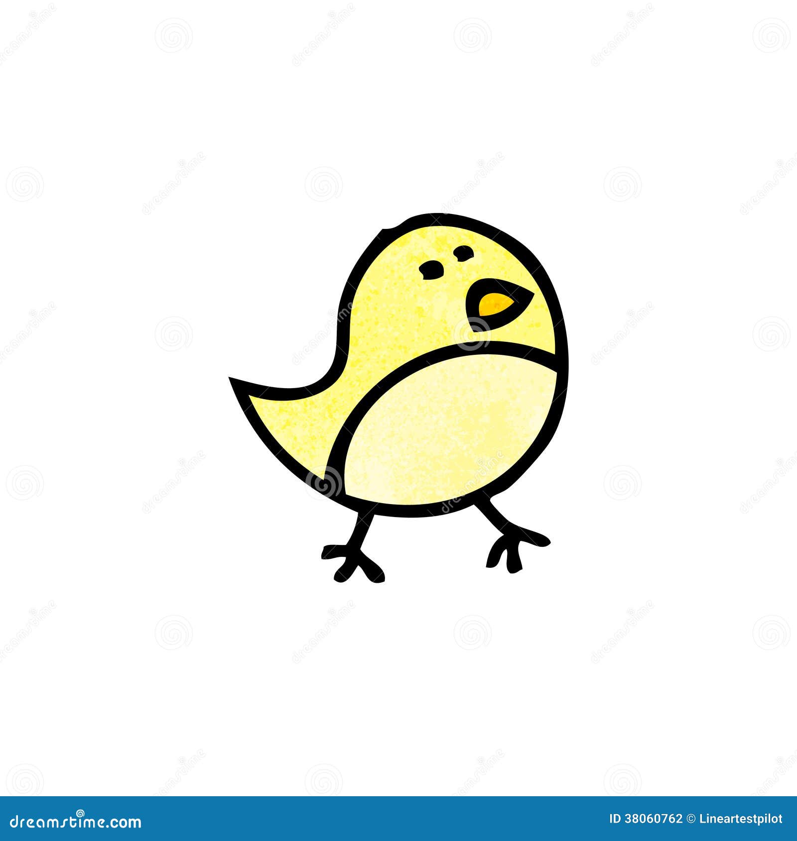 Cartoon little bird doodle stock vector. Illustration of drawing - 38060762