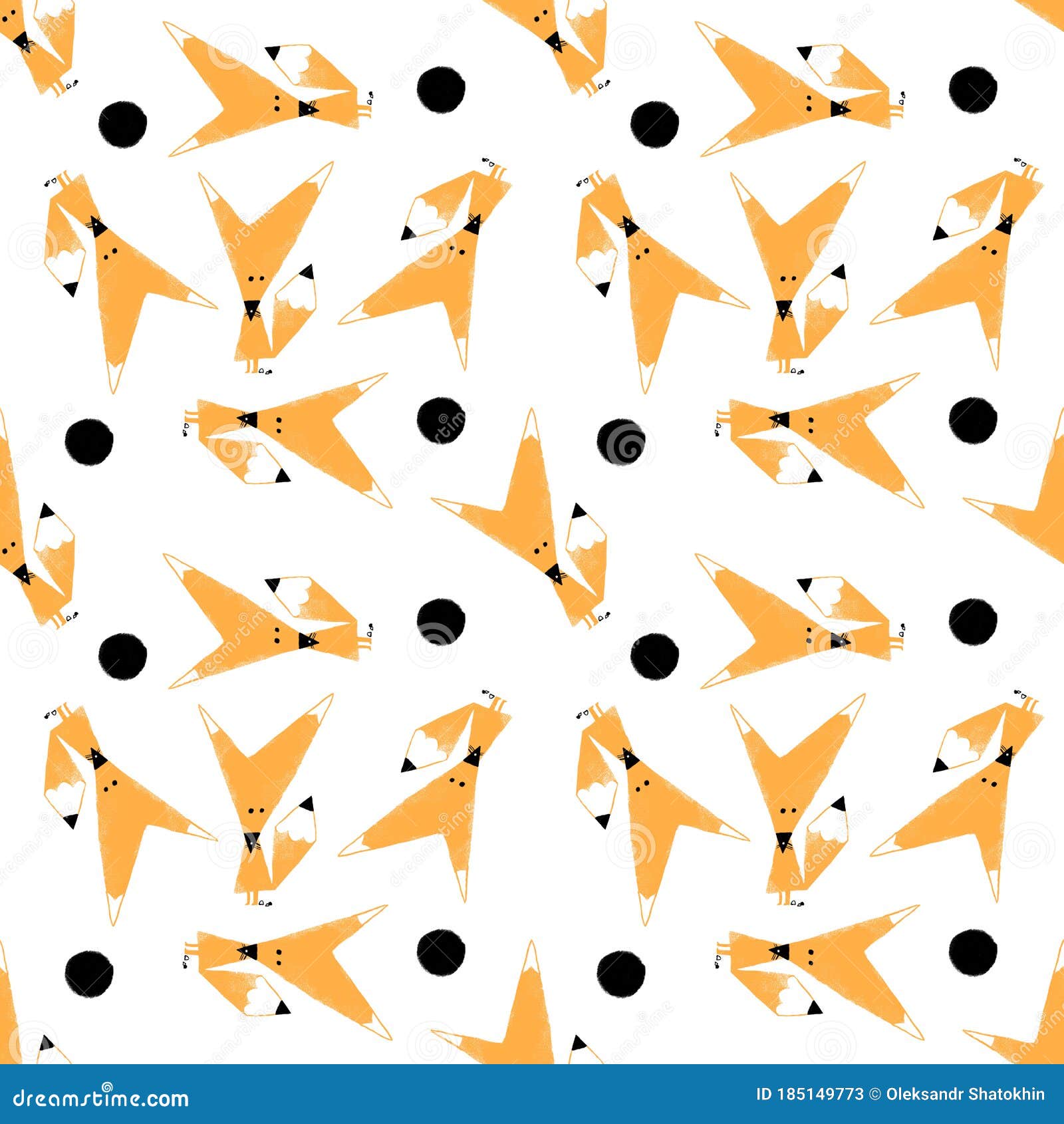 cartoon little fox illustrathin  on white background