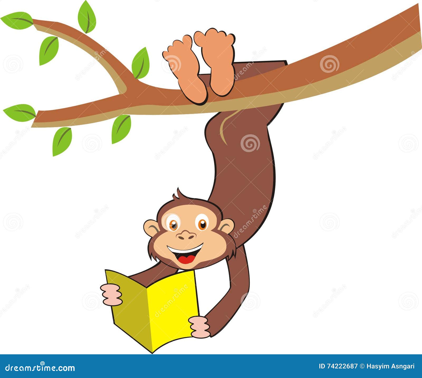 monkey reading clipart - photo #21