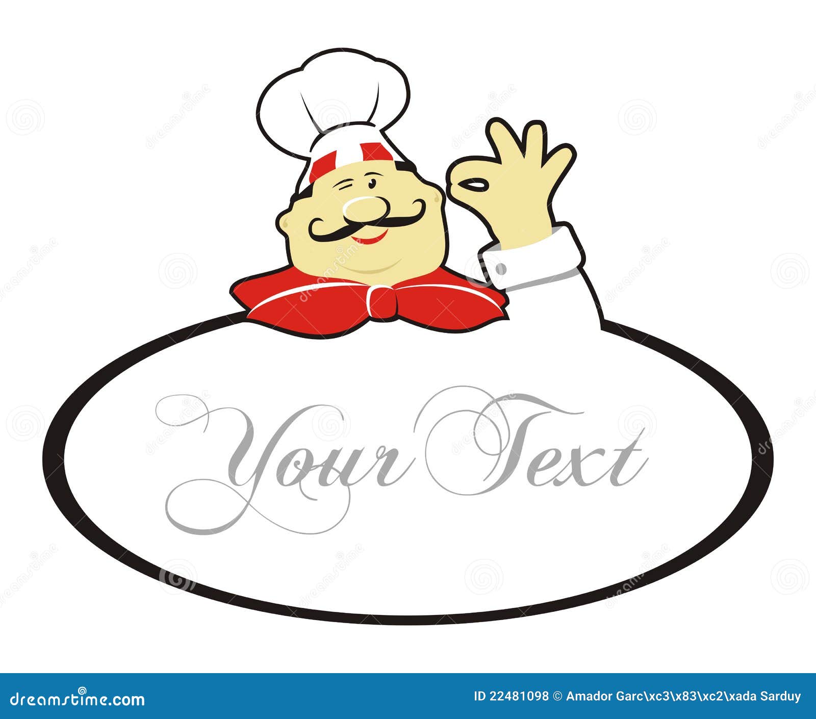 Cartoon logo chef stock vector. Illustration of male - 22481098