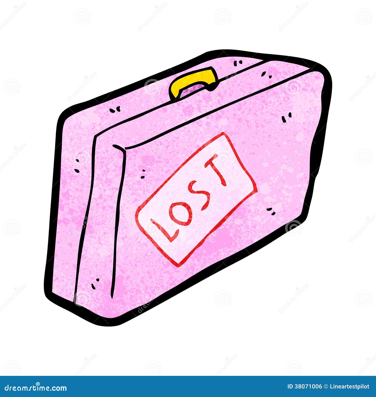 Cartoon luggage stock vector. Illustration of character - 38071006