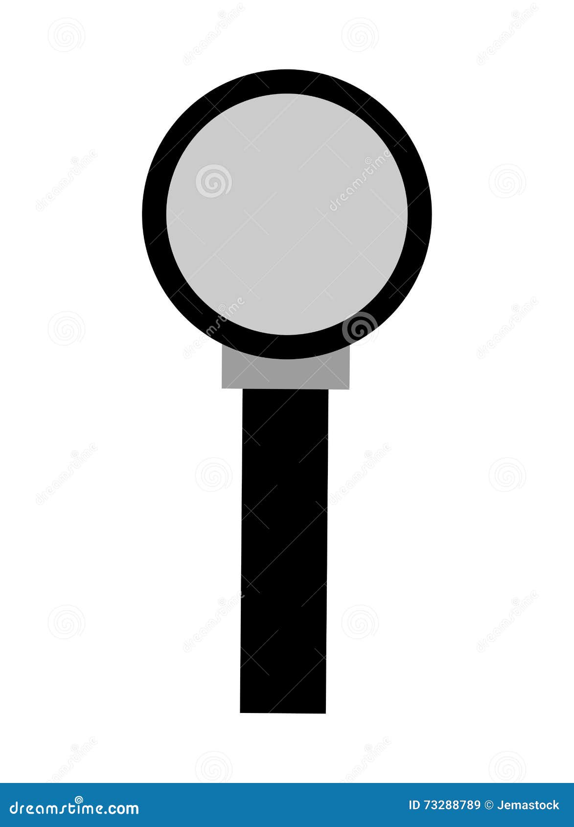 Cartoon magnifying glass stock illustration. Illustration of lupe ...