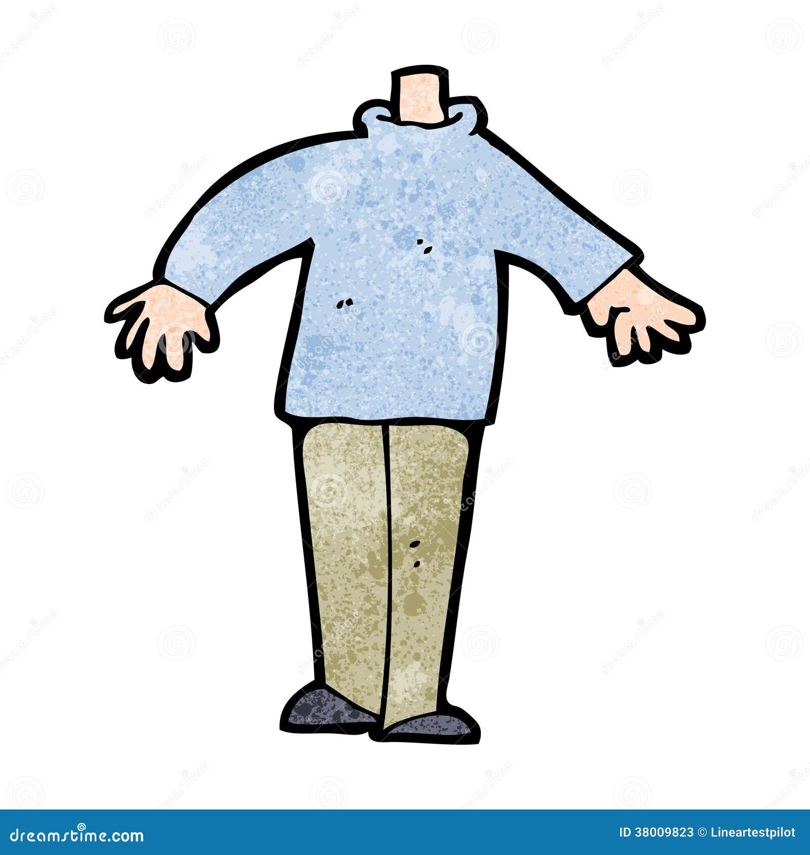 Cartoon Male Body (mix and Match Cartoons or Add Own Photos) Stock Vector -  Illustration of drawn, retro: 38009823