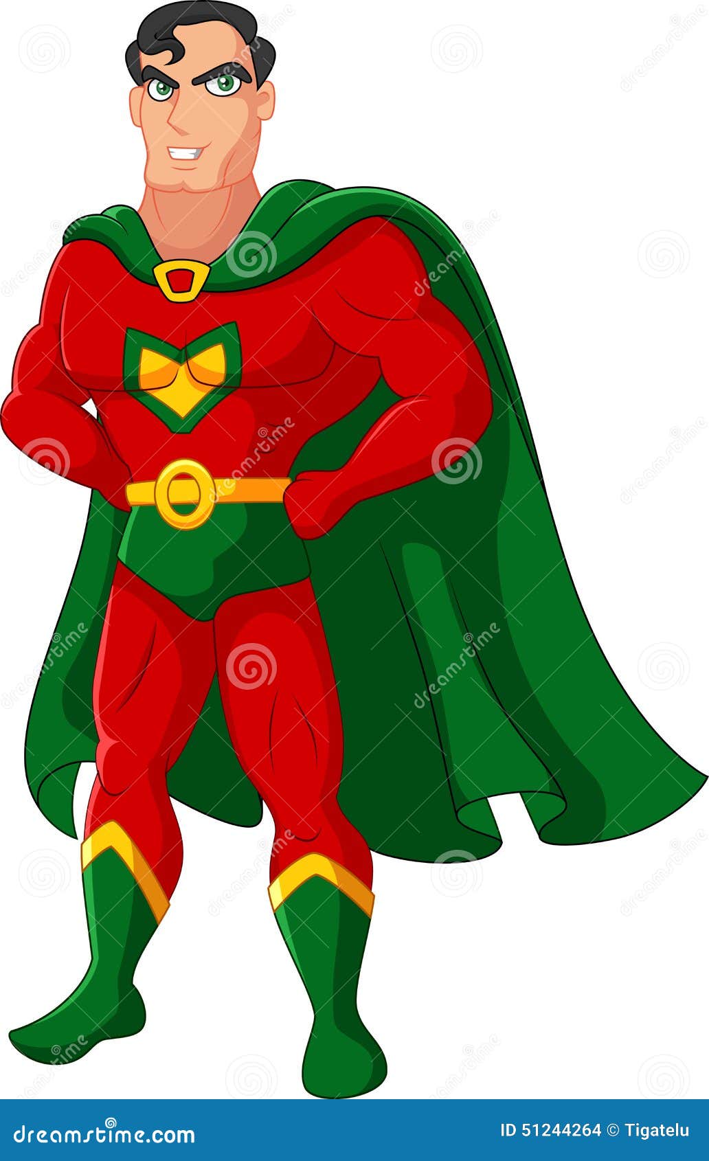Cute Boy in Green Superhero Costume, Adorable Kid Character Standing in Superhero  Pose Cartoon Style Vector Illustration Stock Vector | Adobe Stock