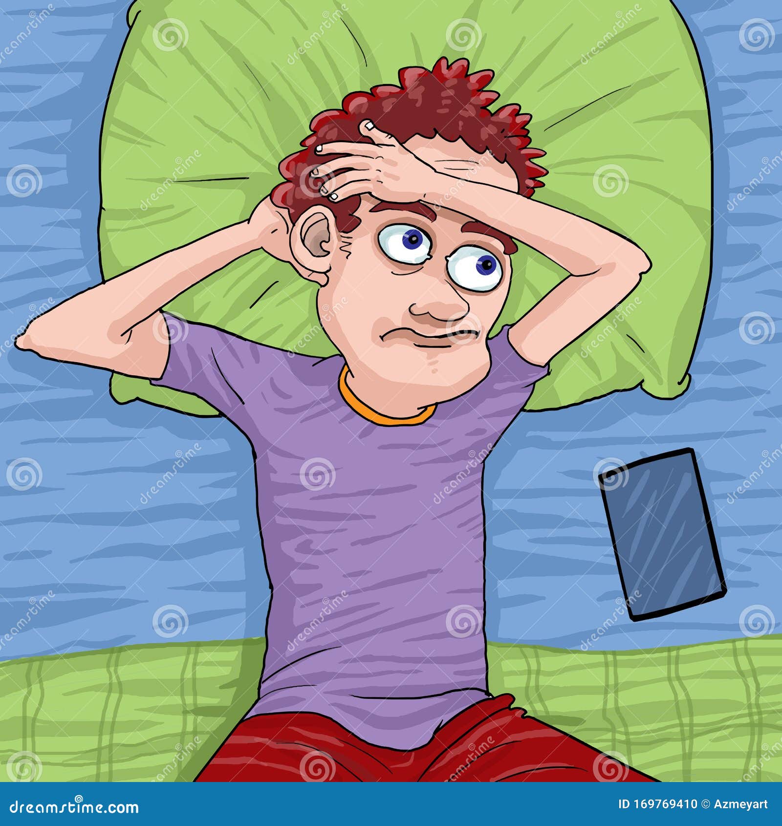Cartoon Man Can T Sleep At The Bed Stock Illustration Illustration Of Male Business Cartoon Man Can T Sleep At The Bed Stock Illustration Illustration Of Male Business