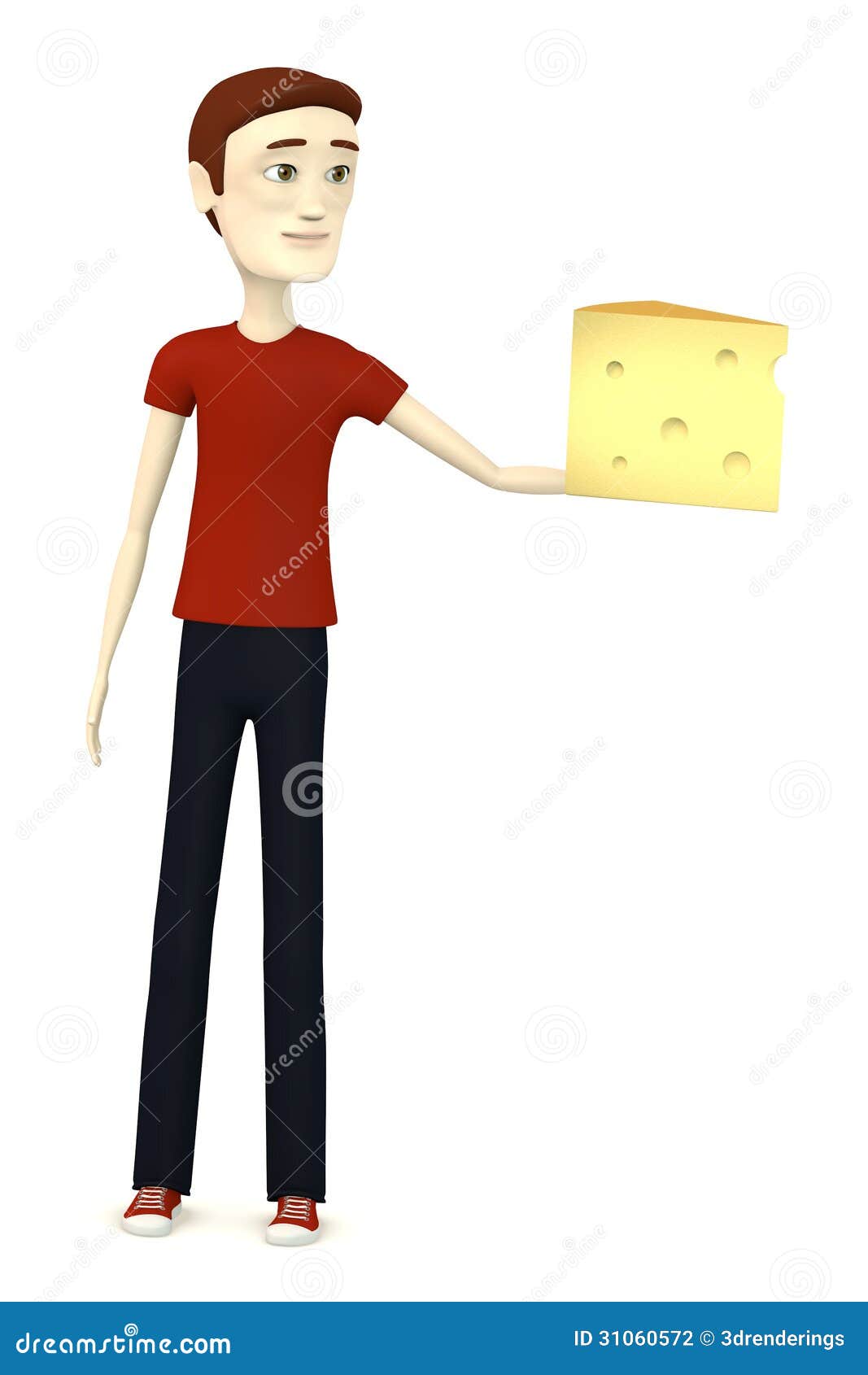 Cartoon man with cheese stock illustration. Illustration of product - 31060572 Cartoon man with cheese stock illustration. Illustration of product - 31060572