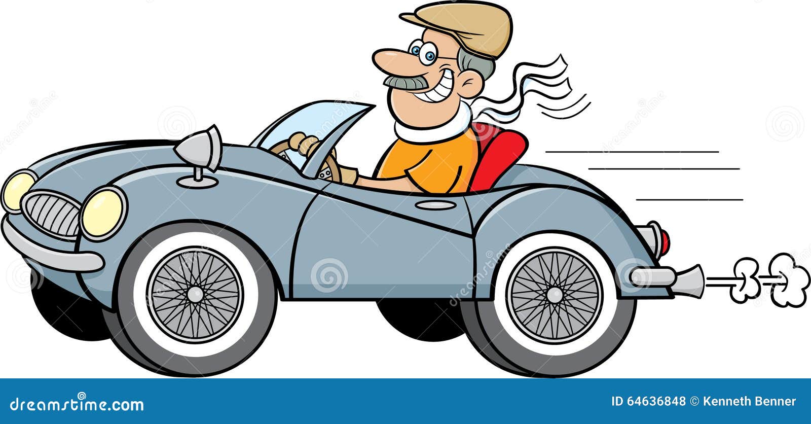Cartoon Clipart Image Funny Cartoon Guy Driving His C - vrogue.co