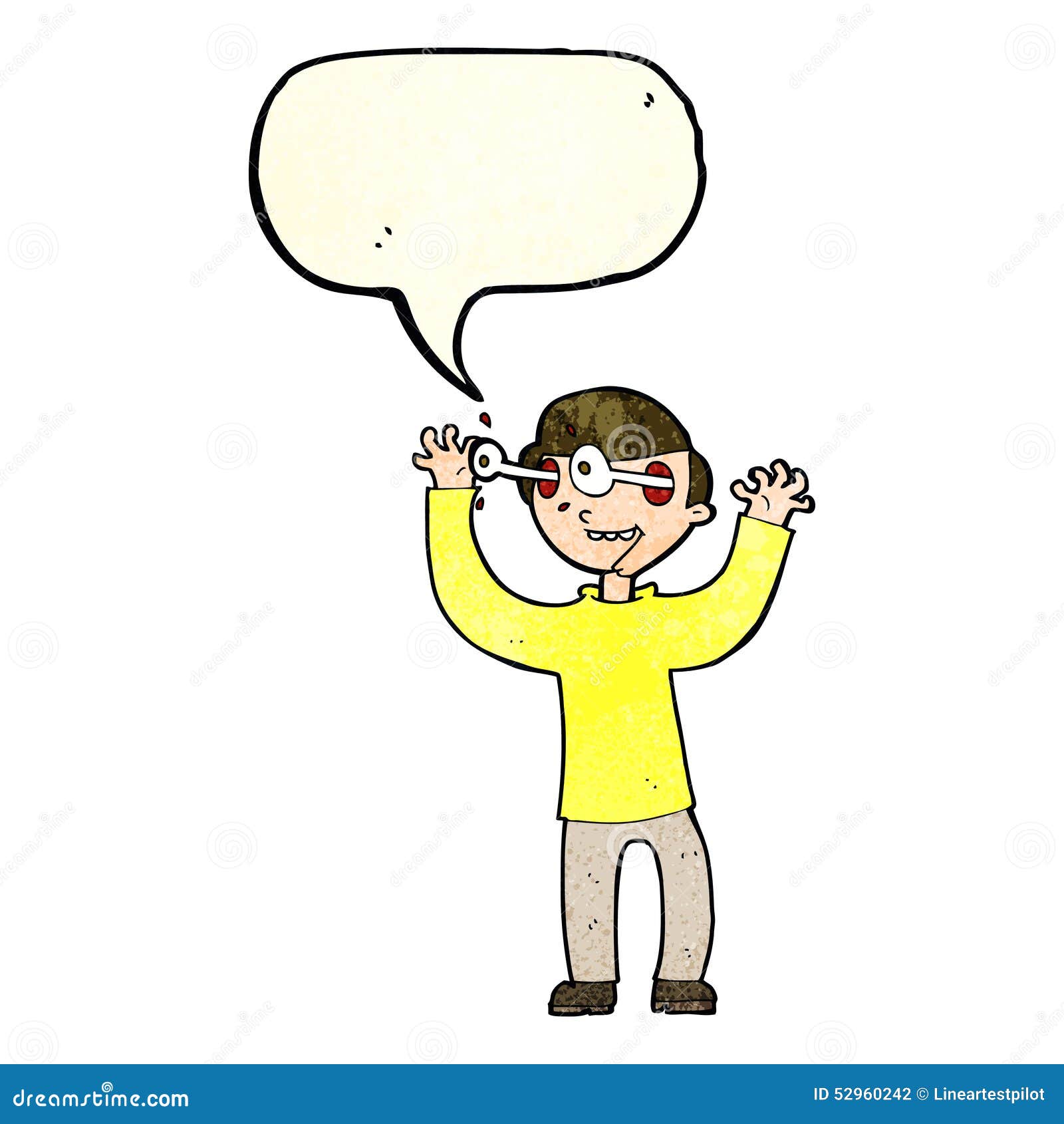 social glide botanist Cartoon Man with Eyes Popping Out of Head with Speech Bubble Stock  Illustration - Illustration of talking, character: 52960242