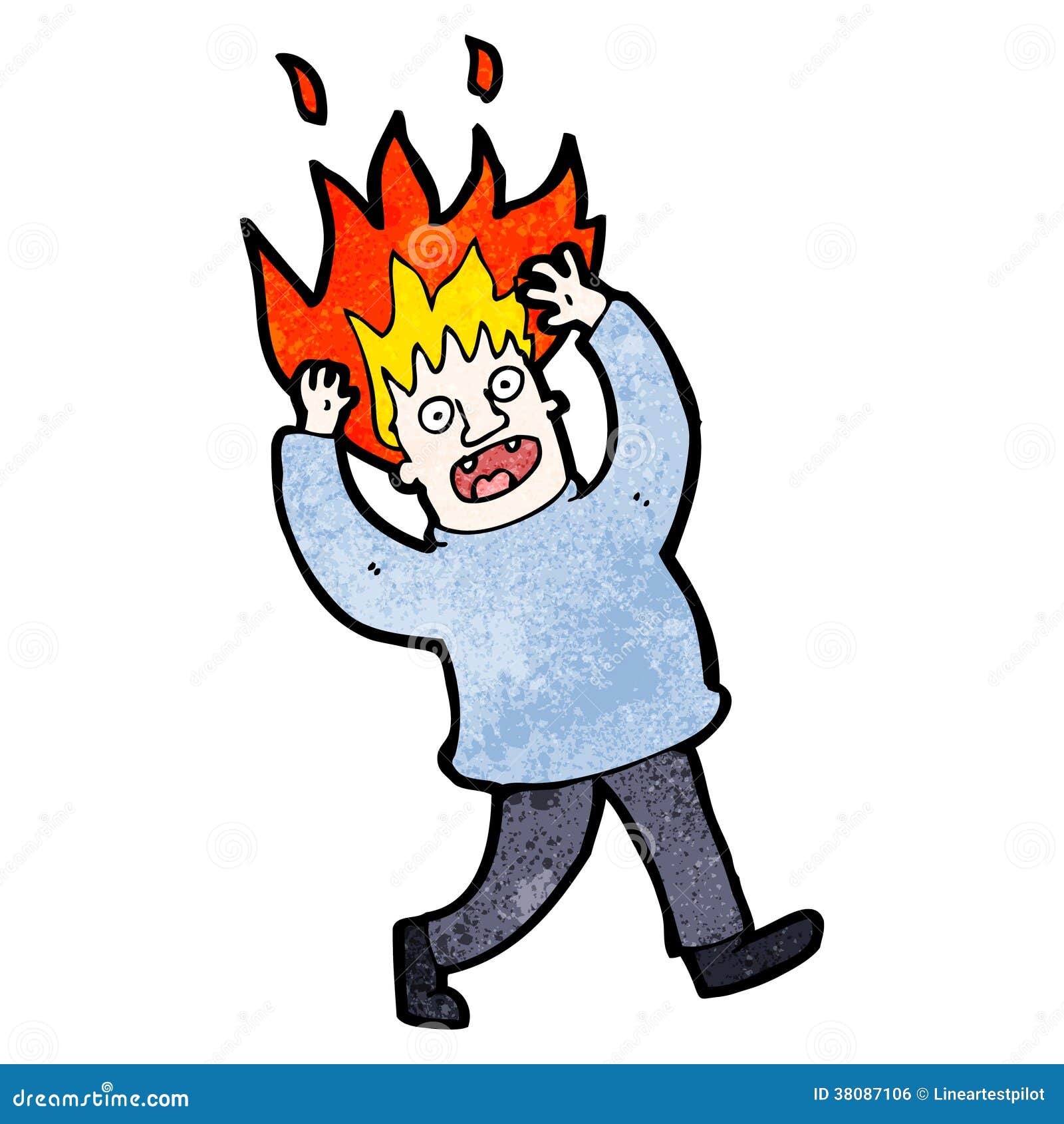Featured image of post Cartoon Character With Flames For Hair : Fashion haircut, hairdo trendy design illustration.