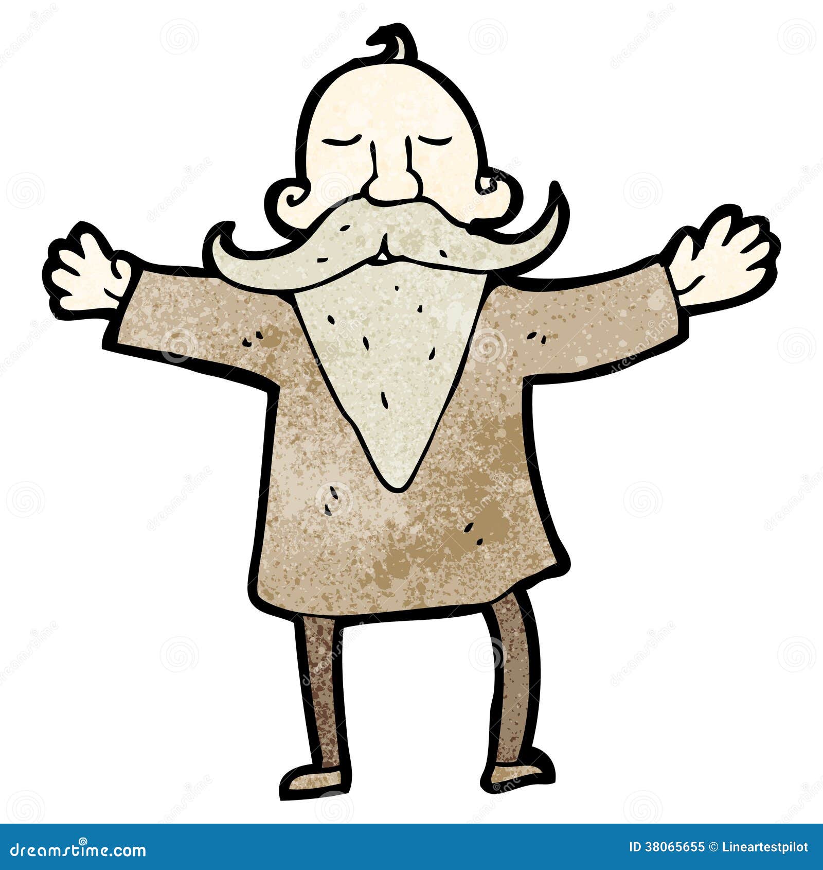 Cartoon Man with Impressive Beard Stock Vector - Illustration of cartoon,  impressive: 38065655
