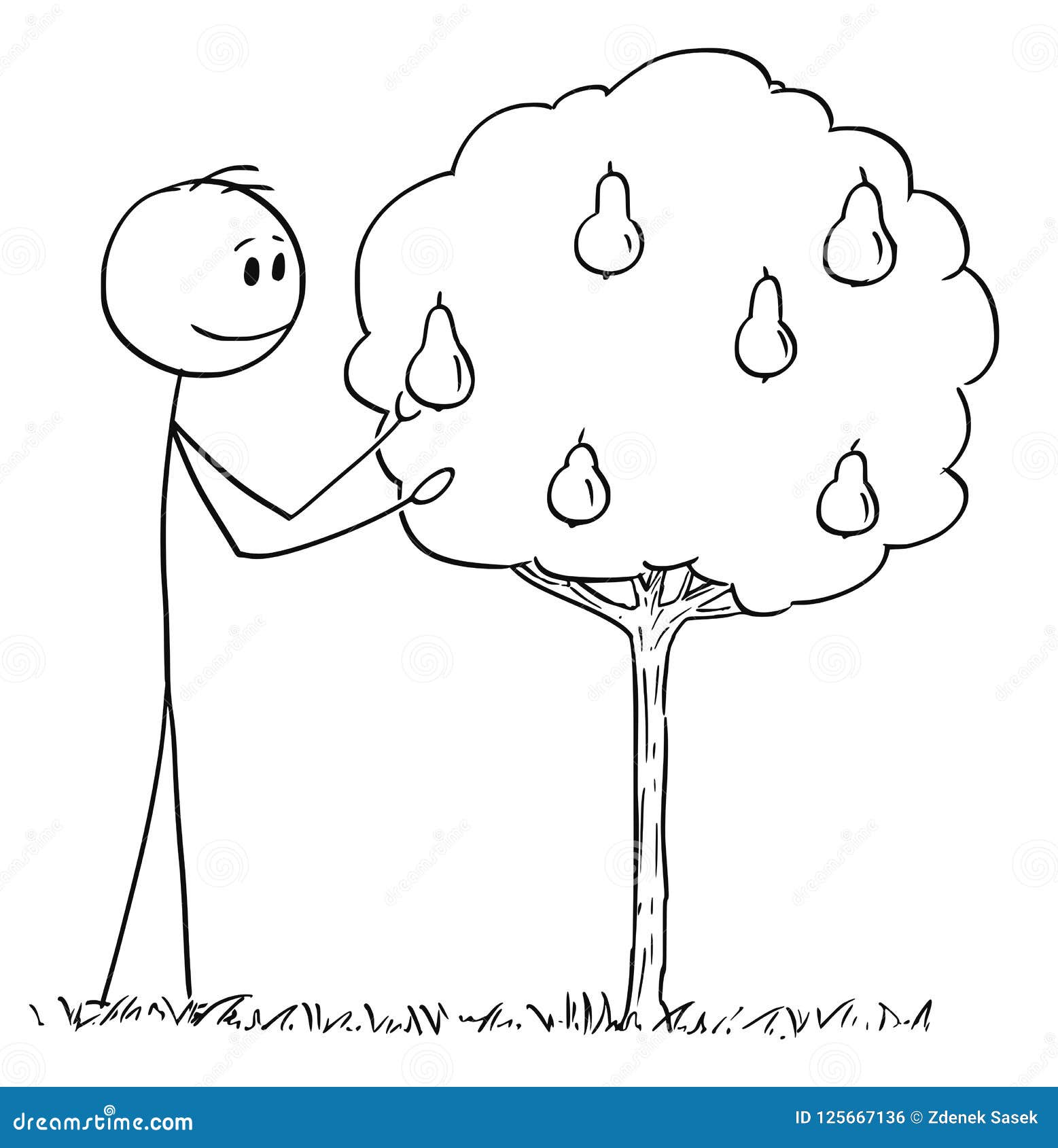 No Picking Fruit Sign Symbol Cartoon Vector 185135397