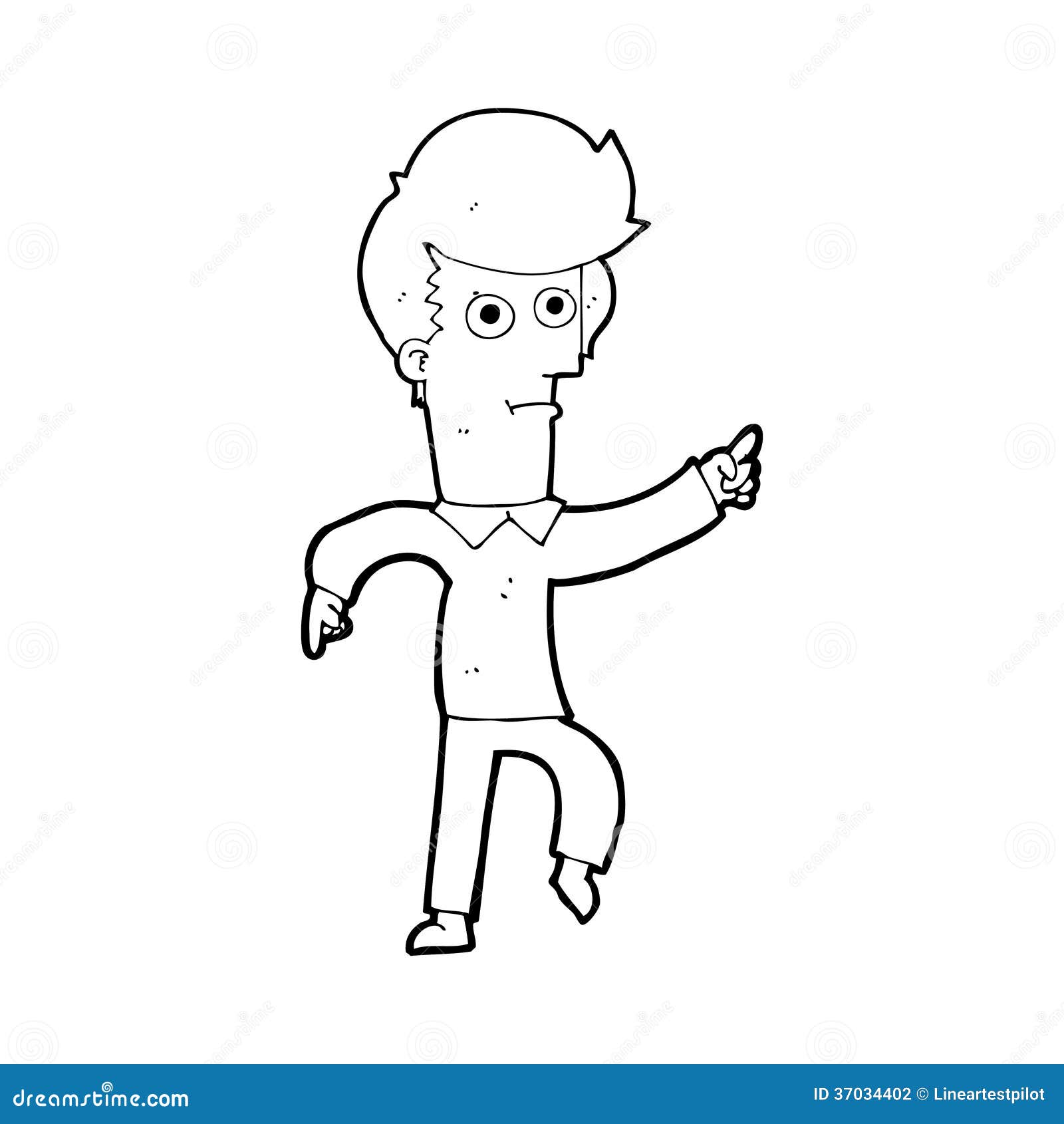 Cartoon Man Pointing Stock Photography | CartoonDealer.com #37034402